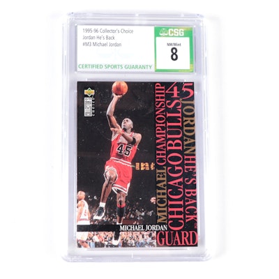 1995 Upper Deck Collector's Choice Graded Michael Jordan Basketball Card