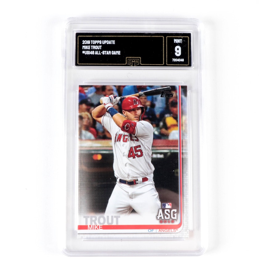 2019 Topps Update Mike Trout All-Star Game #US146 Slabbed Baseball Card
