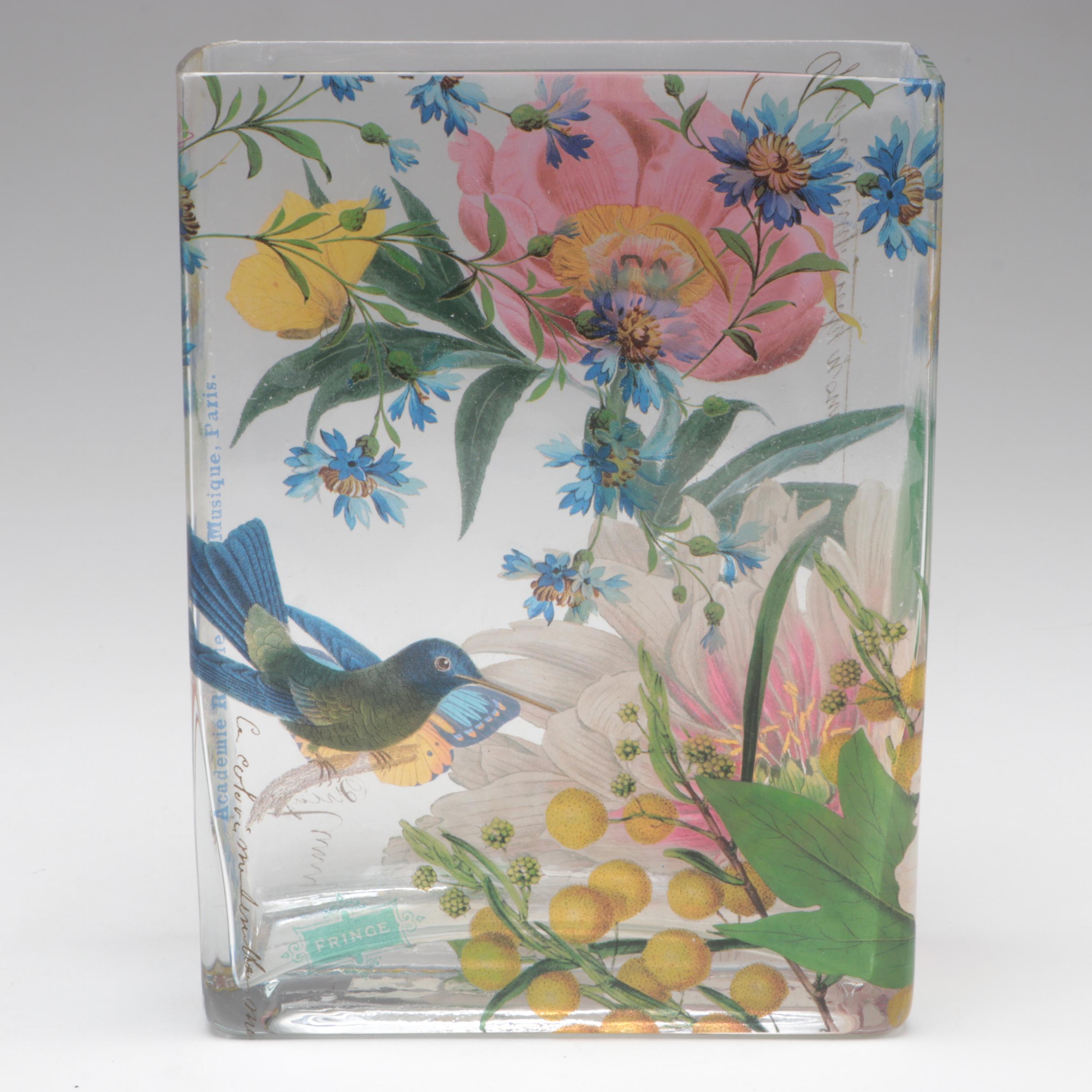 Fringe Studio "Scrapbook Lily" Glass Vase EBTH