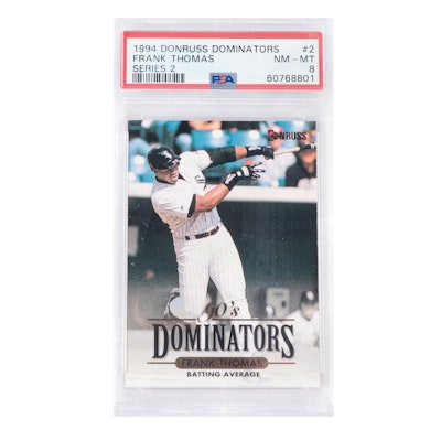 1994 Donruss Dominators Frank Thomas Series 2 #2 PSA 8 NM-MT Baseball Card