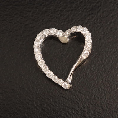 18K 0.20 CTW Diamond Heart Jewelry Component