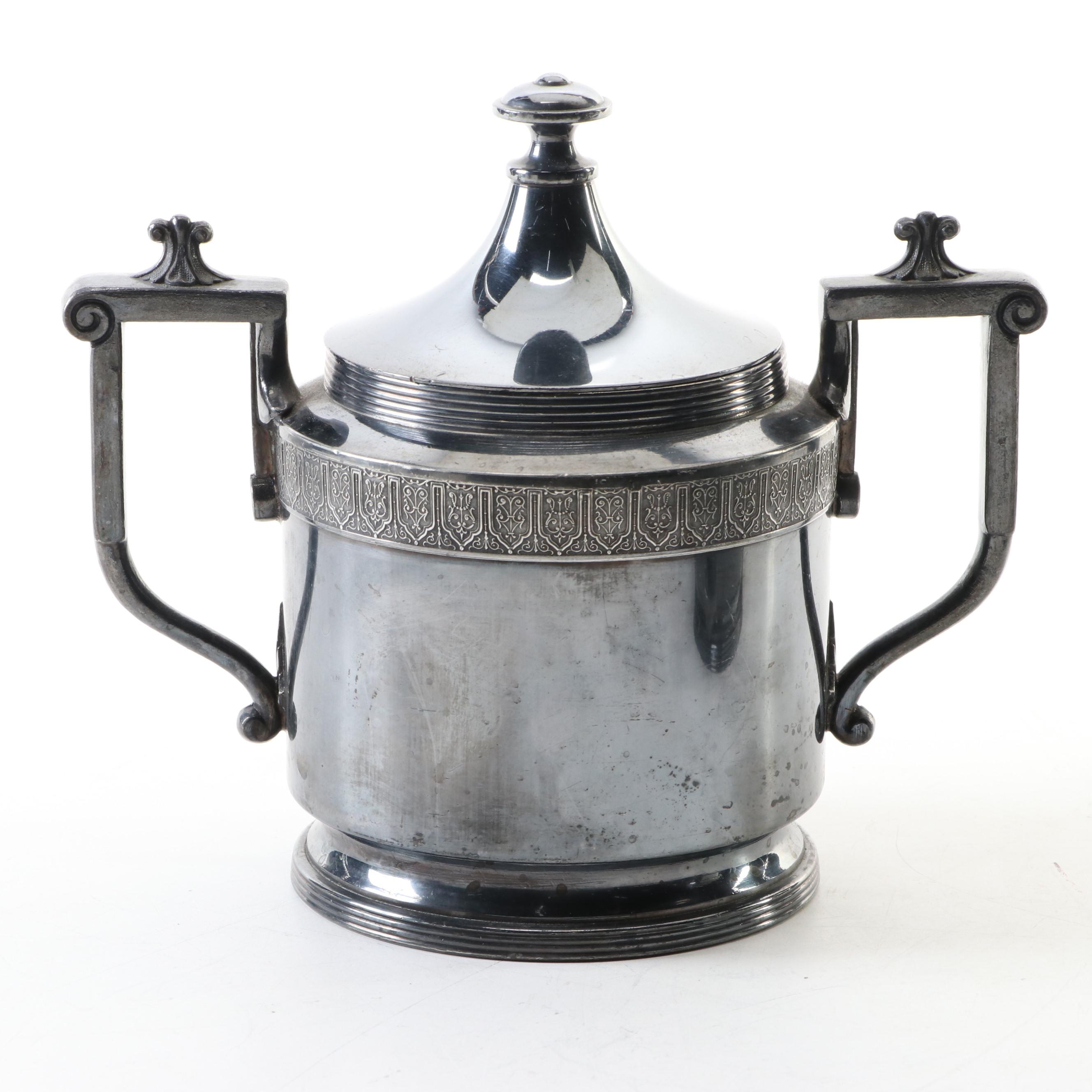Reed & Barton Silver Plate Sugar Bowl and Butter Dish EBTH