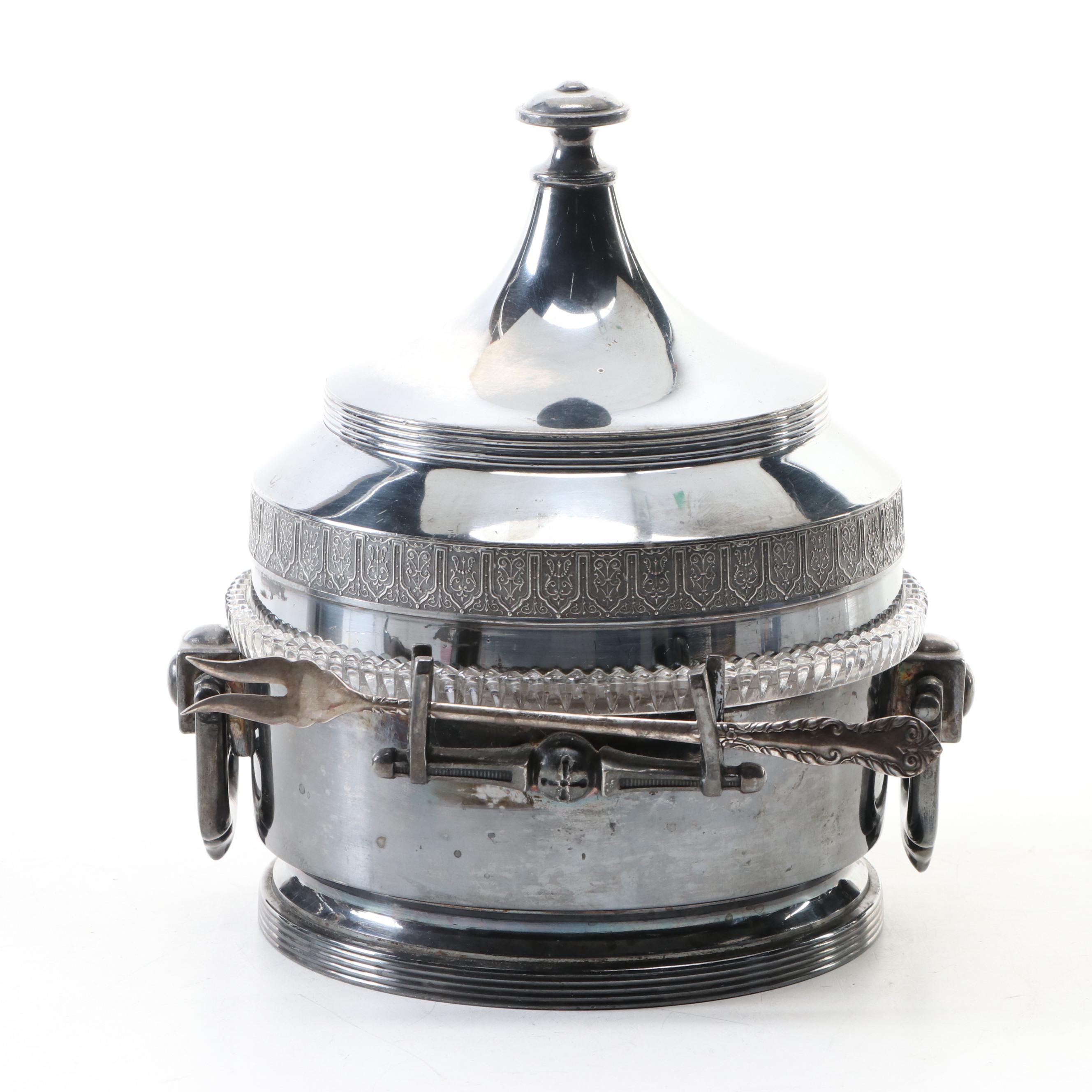 Reed & Barton Silver Plate Sugar Bowl and Butter Dish EBTH