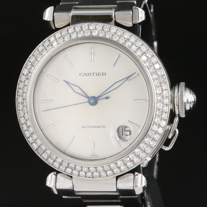 Cartier Pasha De Cartier 1.50 CTW Diamond Bezel Wristwatch