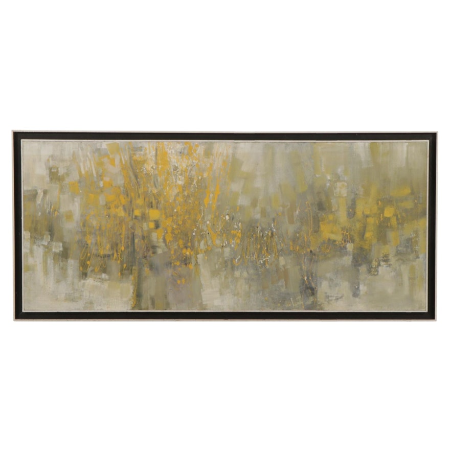 C. F. Mullen Large-Scale Abstract Oil Painting, 1967