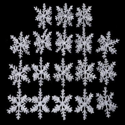 Acrylic Snowflake Ornament Collection