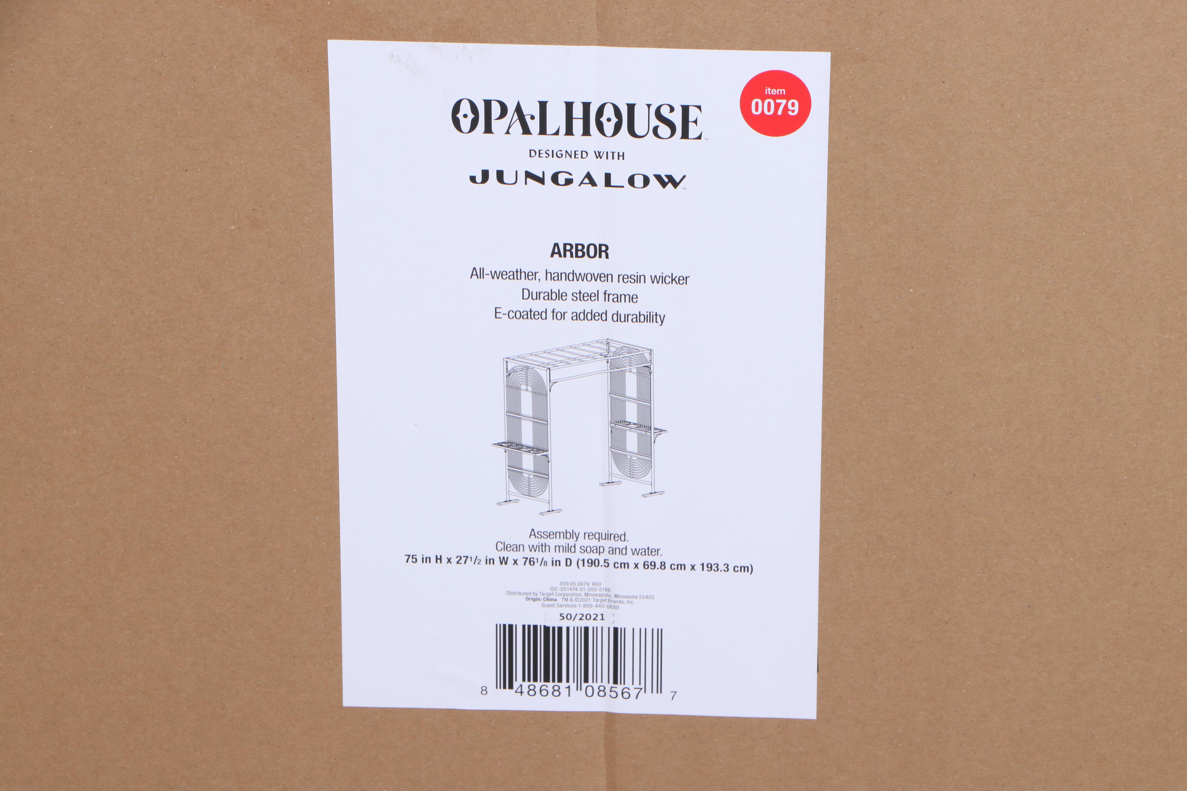 Opalhouse Designed with Jungalow 6' Bungalow Arbor EBTH