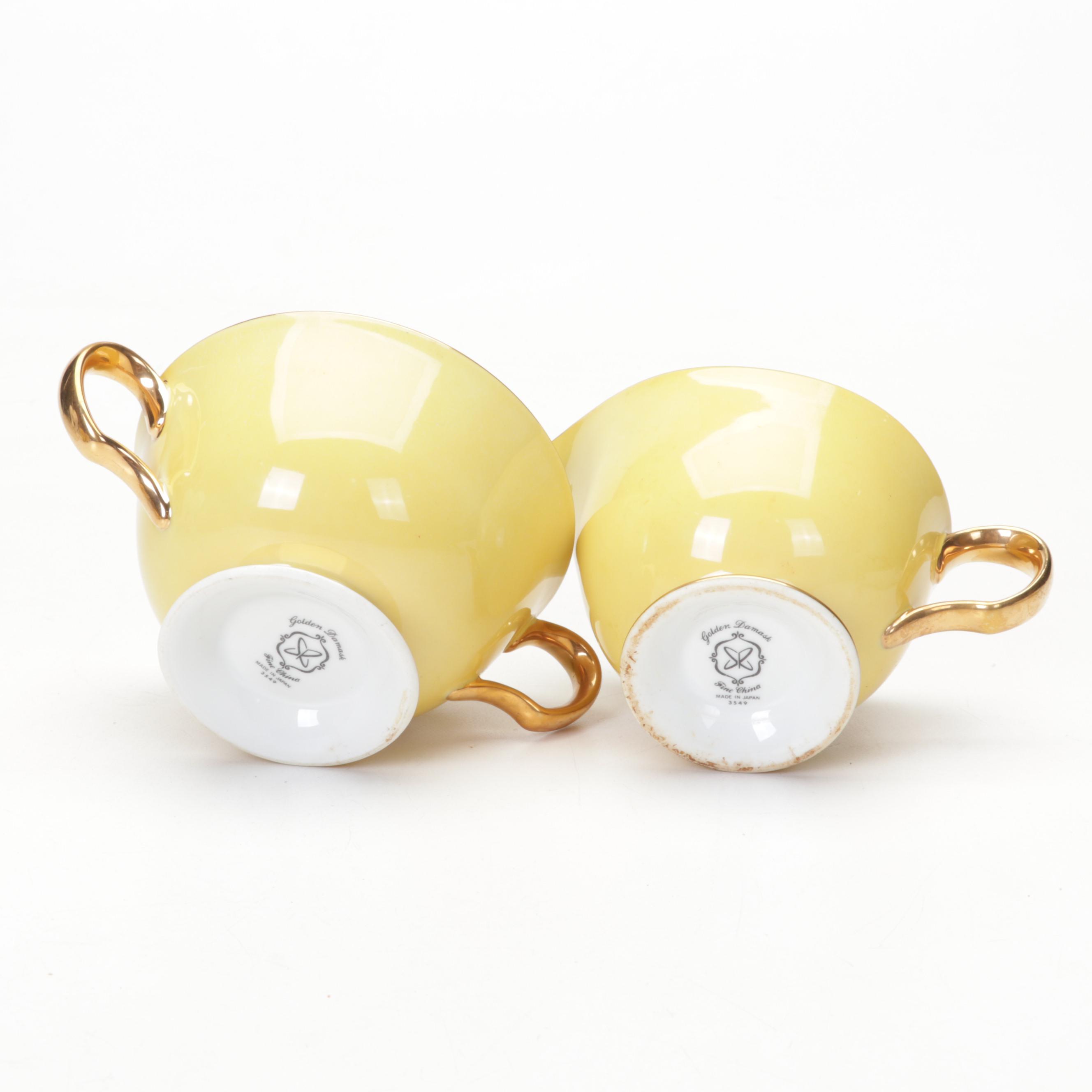 Fine China of Japan "Golden Damask" Dinnerware and Serveware, 1960s