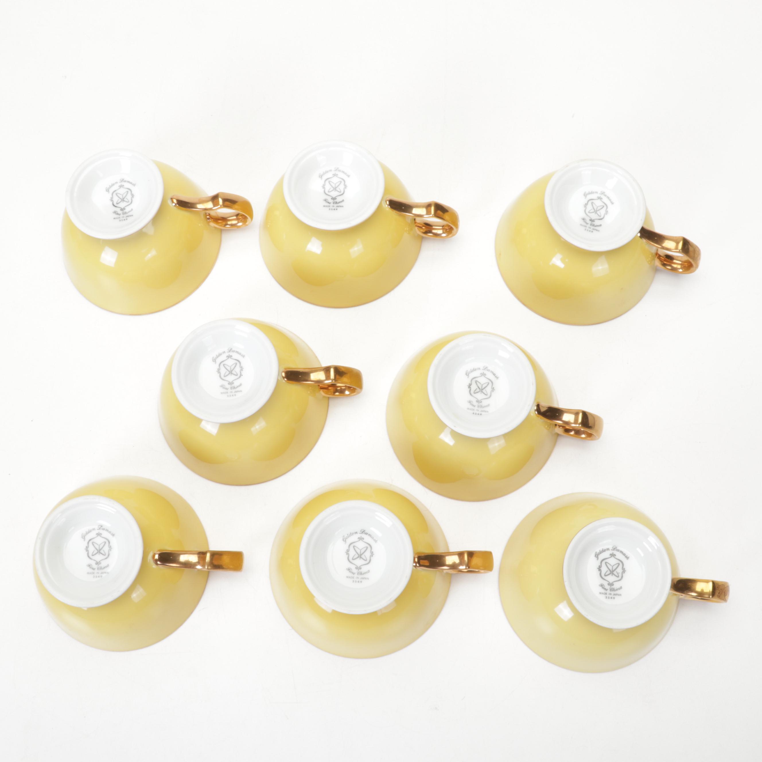 Fine China of Japan "Golden Damask" Dinnerware and Serveware, 1960s