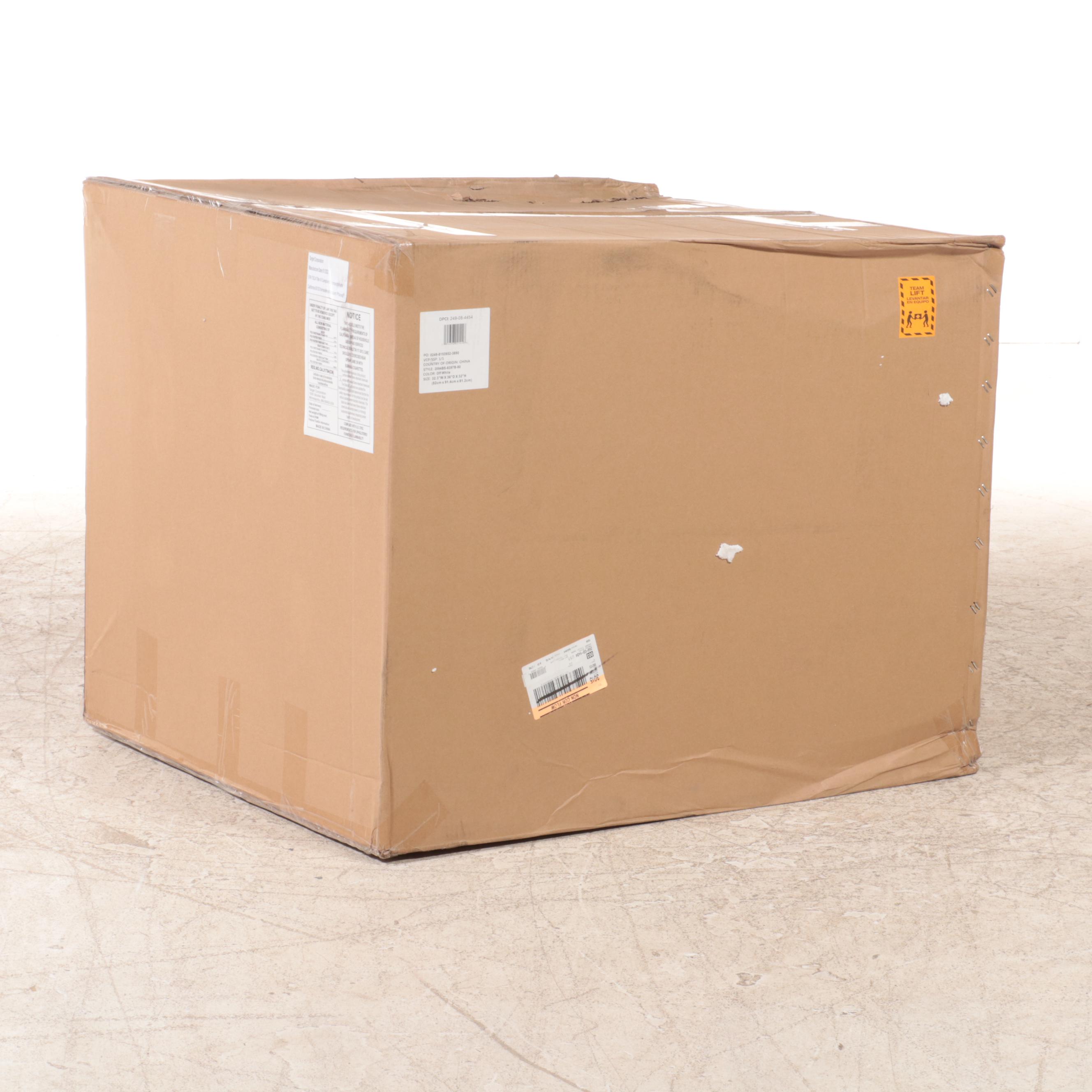 Threshold with Studio McGee Vivian Park Upholstered Swivel Chair in Cream EBTH