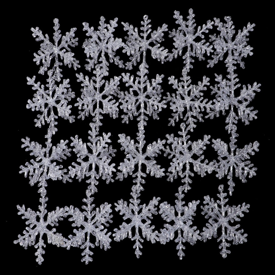 Acrylic Snowflake Ornaments Collection
