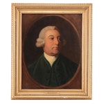 "English Gentleman-18th Century Portrait" Oil Painting, 19th Century