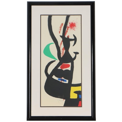 Lithograph After Joan Miró "Le Chef des Équipages"