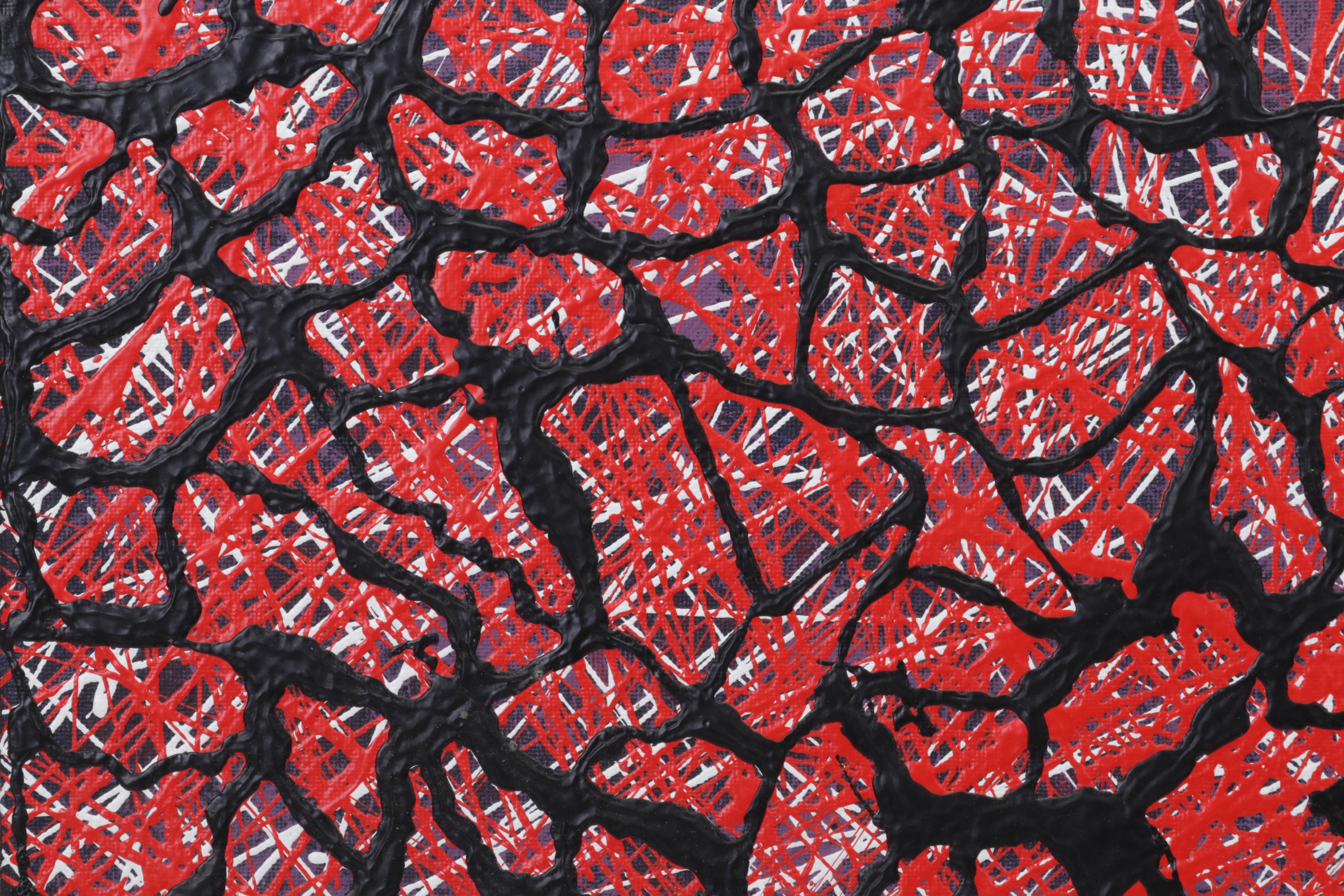 Adrian Sibley Abstract Acrylic Painting "Workplace Headache," 2015 EBTH