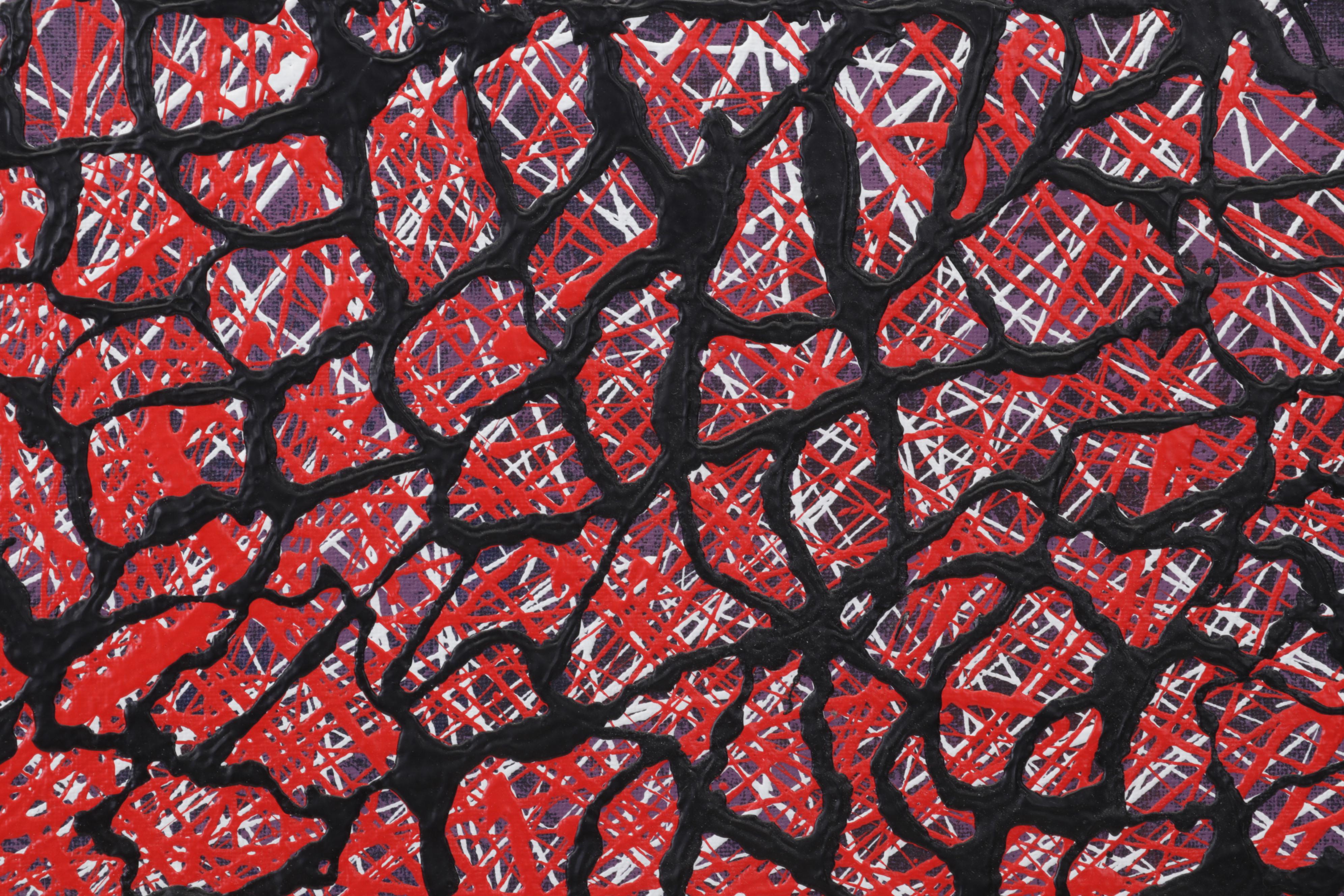 Adrian Sibley Abstract Acrylic Painting "Workplace Headache," 2015 EBTH