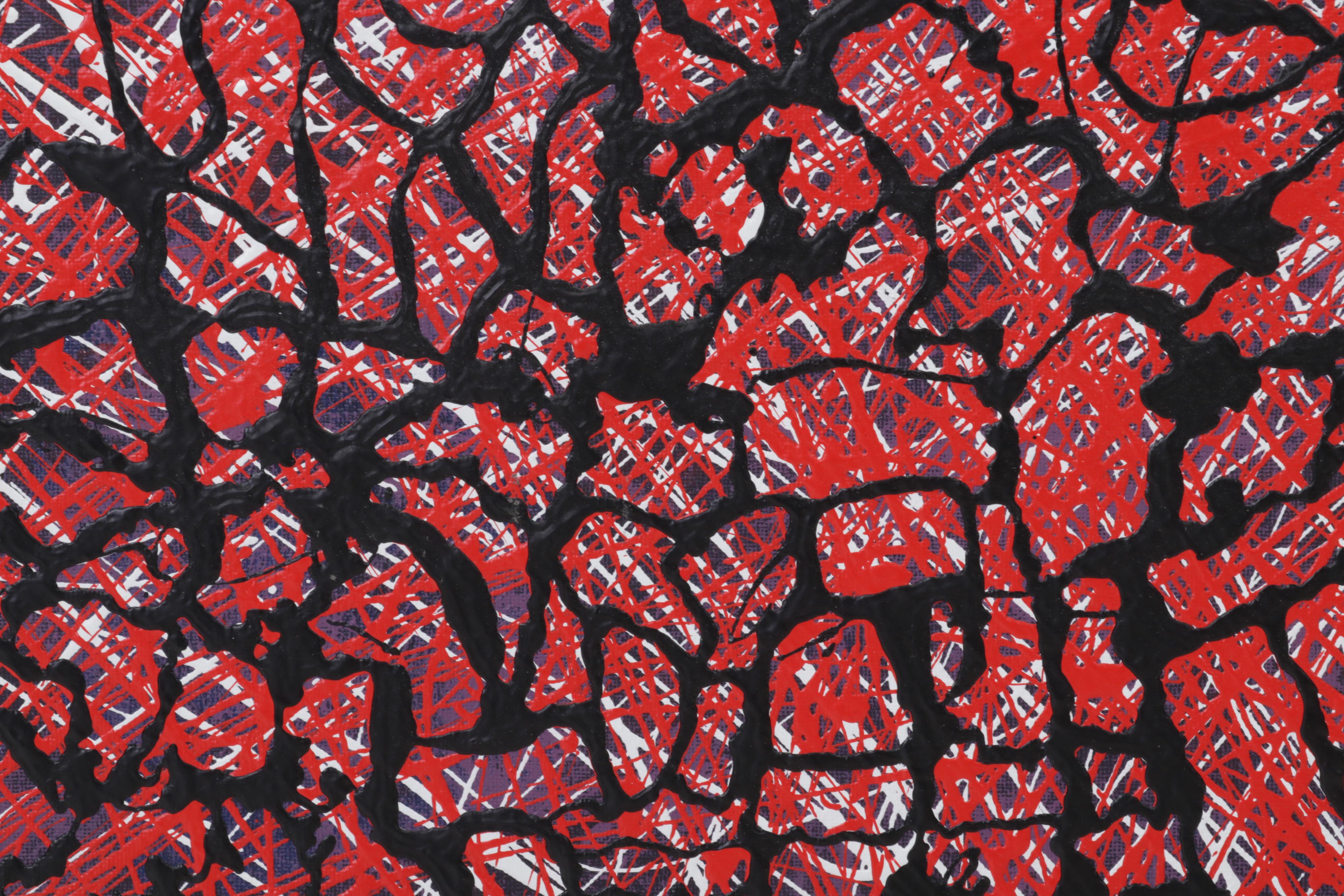 Adrian Sibley Abstract Acrylic Painting "Workplace Headache," 2015 EBTH