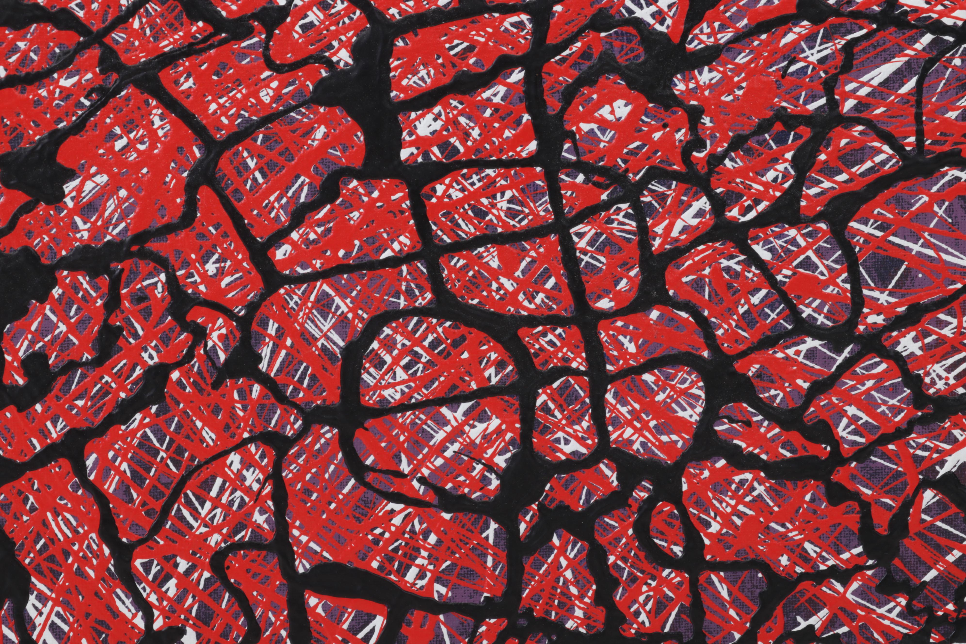 Adrian Sibley Abstract Acrylic Painting "Workplace Headache," 2015 EBTH