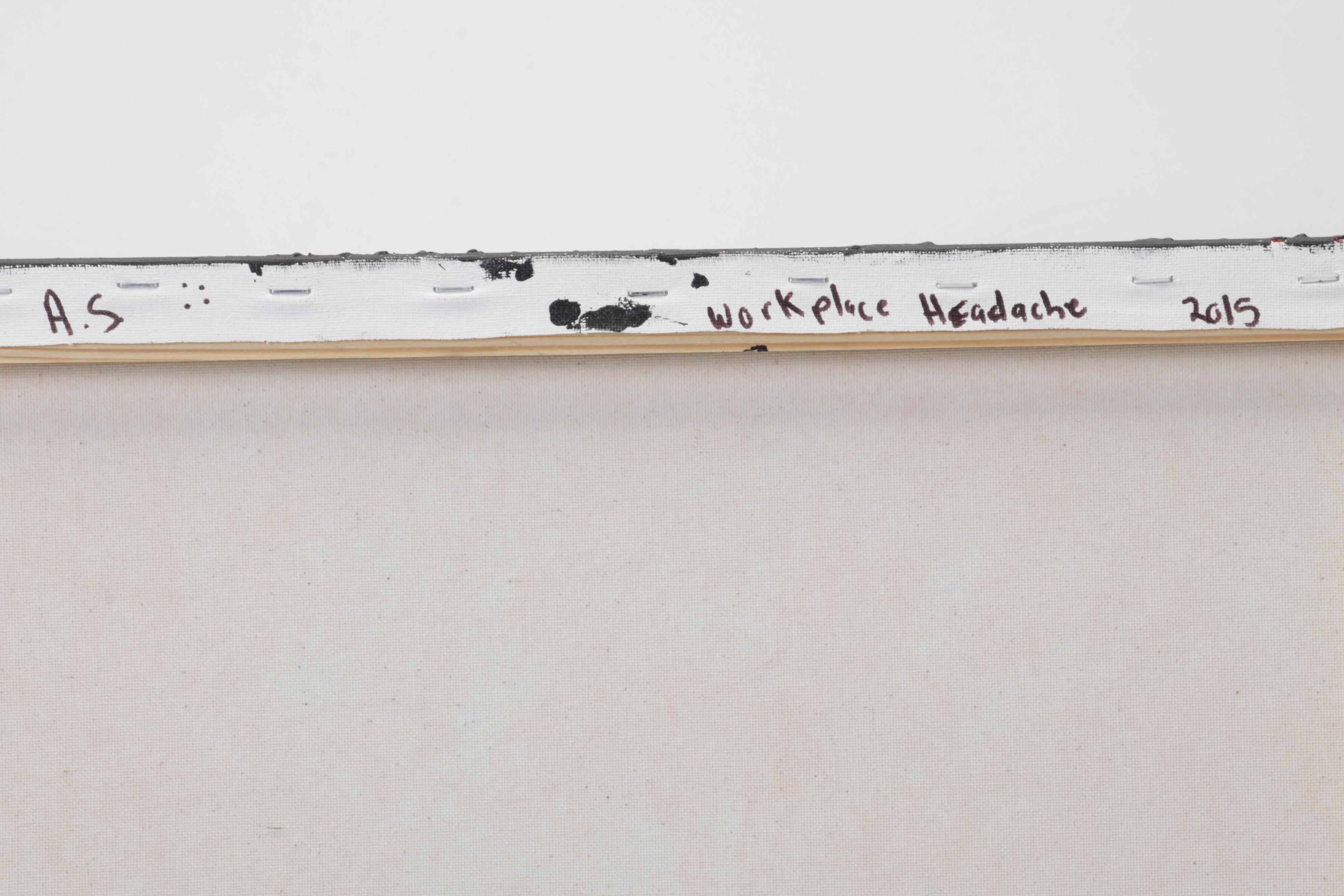 Adrian Sibley Abstract Acrylic Painting "Workplace Headache," 2015 EBTH