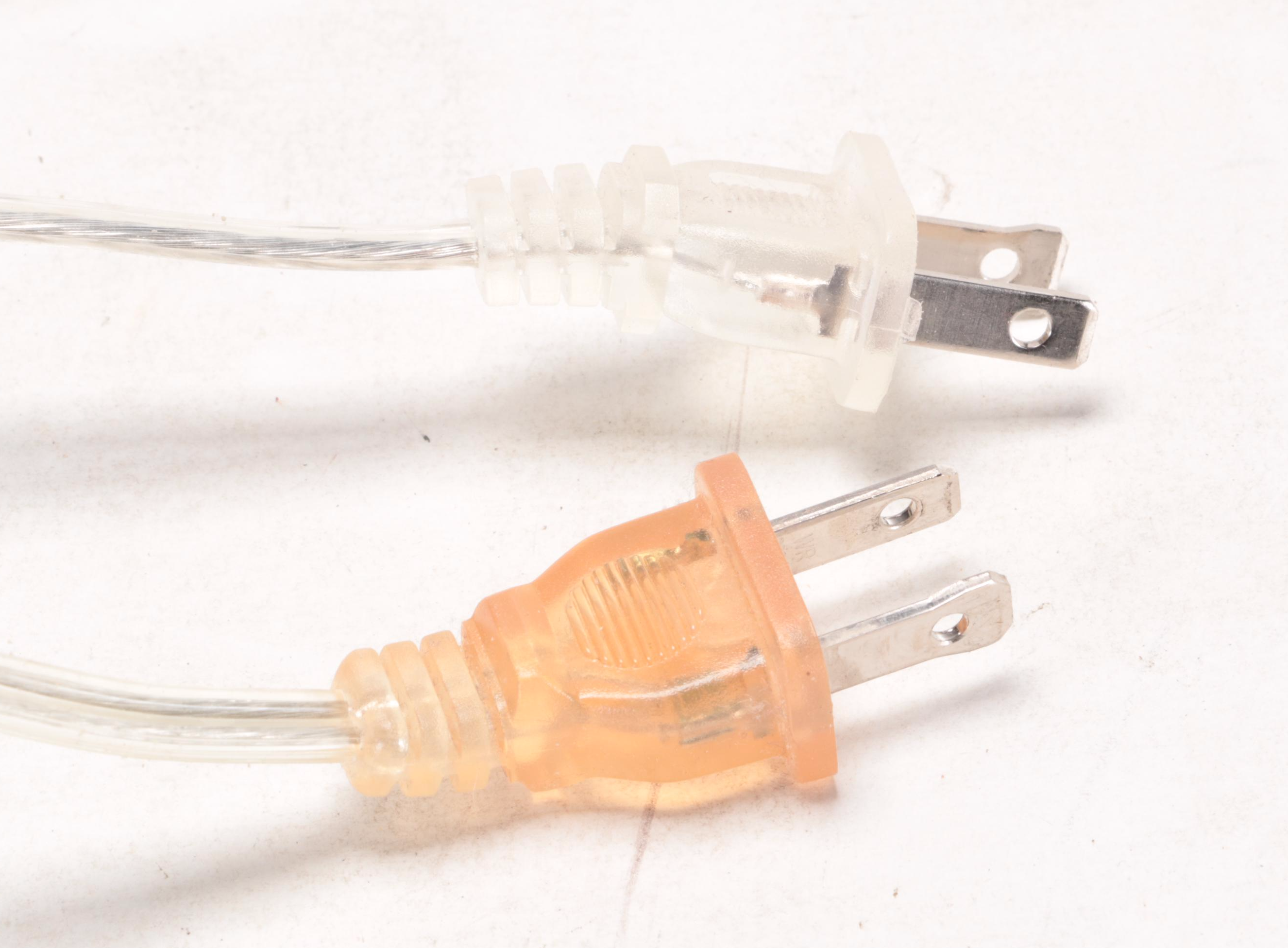 Yellow Glass and Dark Metallic Finish Table Lamps EBTH