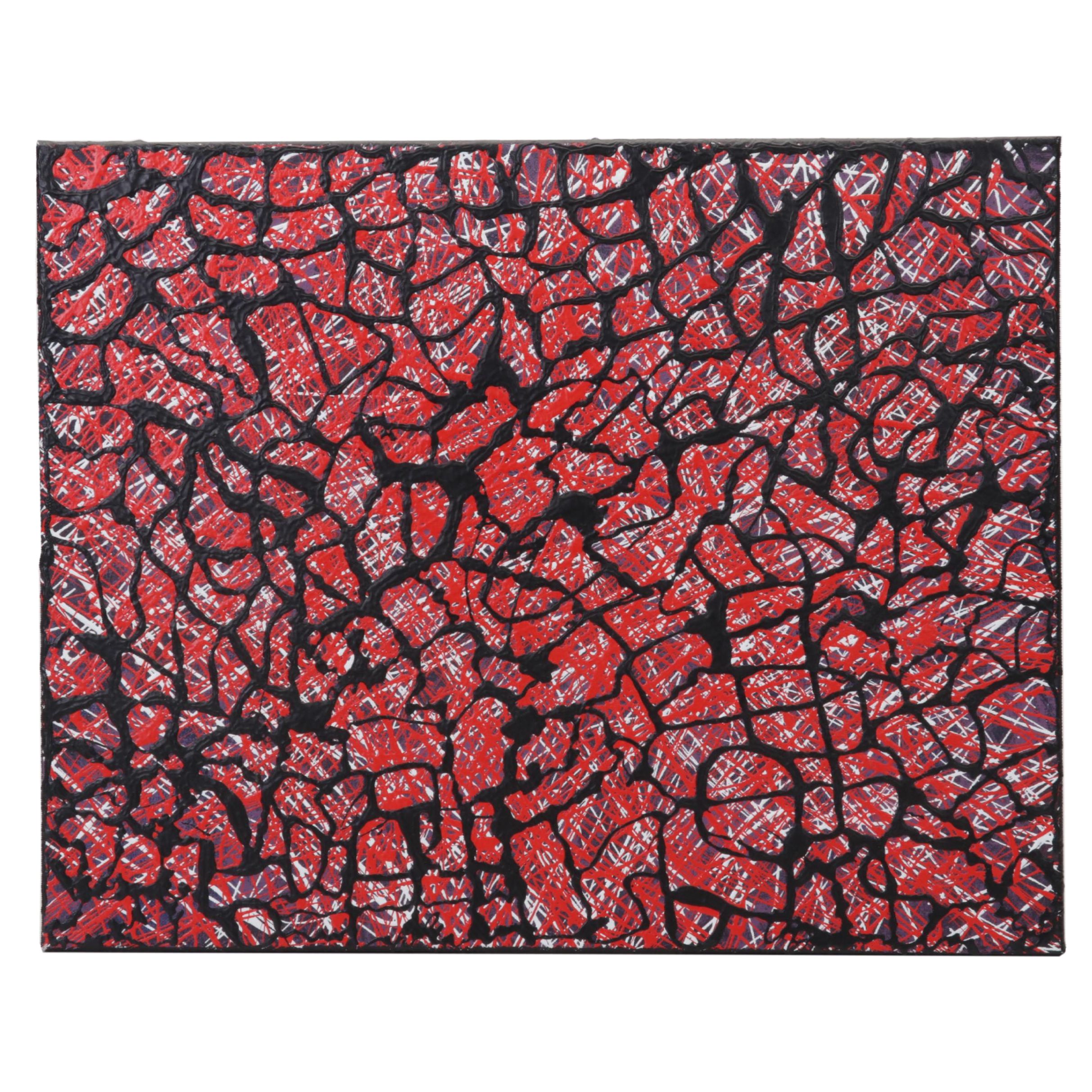 Adrian Sibley Abstract Acrylic Painting "Workplace Headache," 2015 EBTH