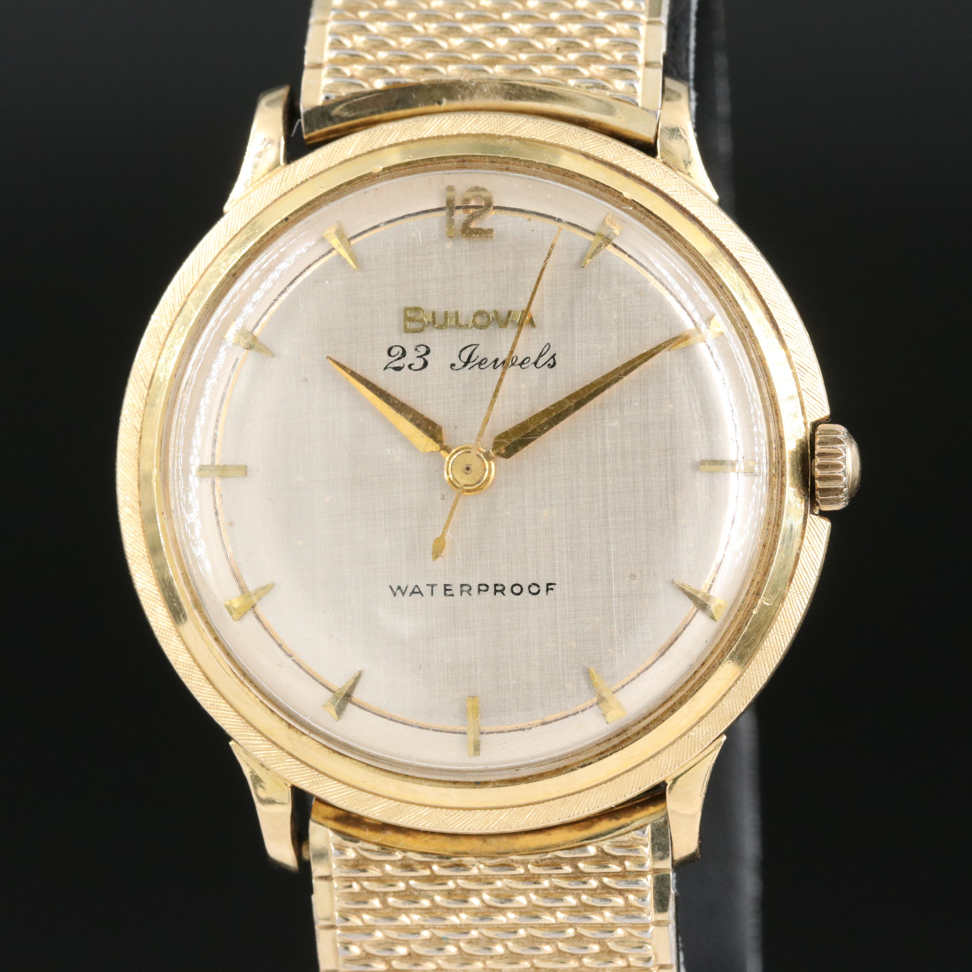 14K Vintage Bulova Hand Wind Wristwatch | EBTH
