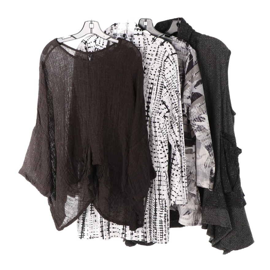 Dressed to Kill Blouses and Jacket in Texture and Prints