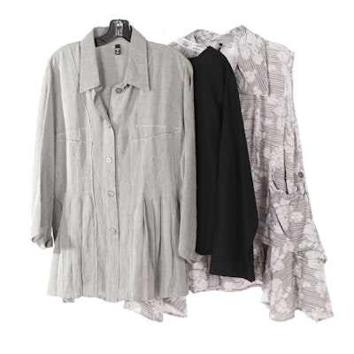 Dress To Kill Blouses and Jacket in Print and Solid Fabrics