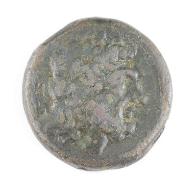 Ancient Greek, Bruttium, Brettii AE21 Coin, ca. 211 BC