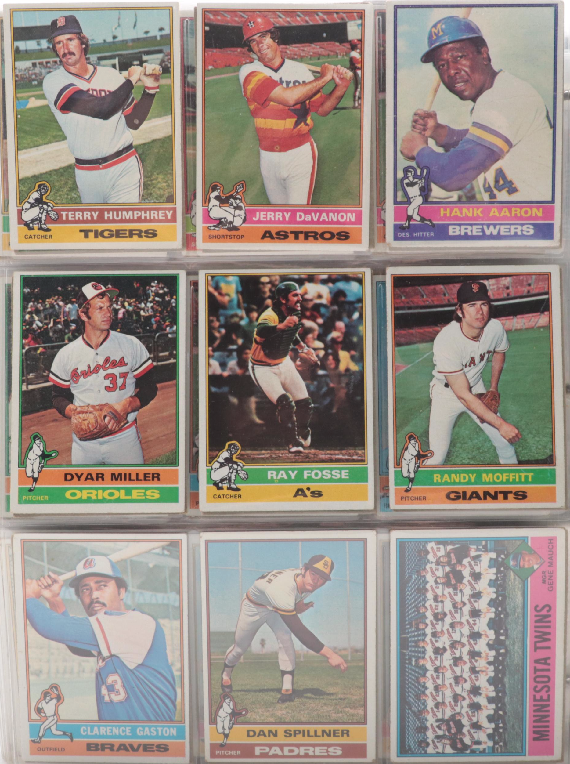 1976 Topps Baseball Card Complete Set and More in Binder EBTH
