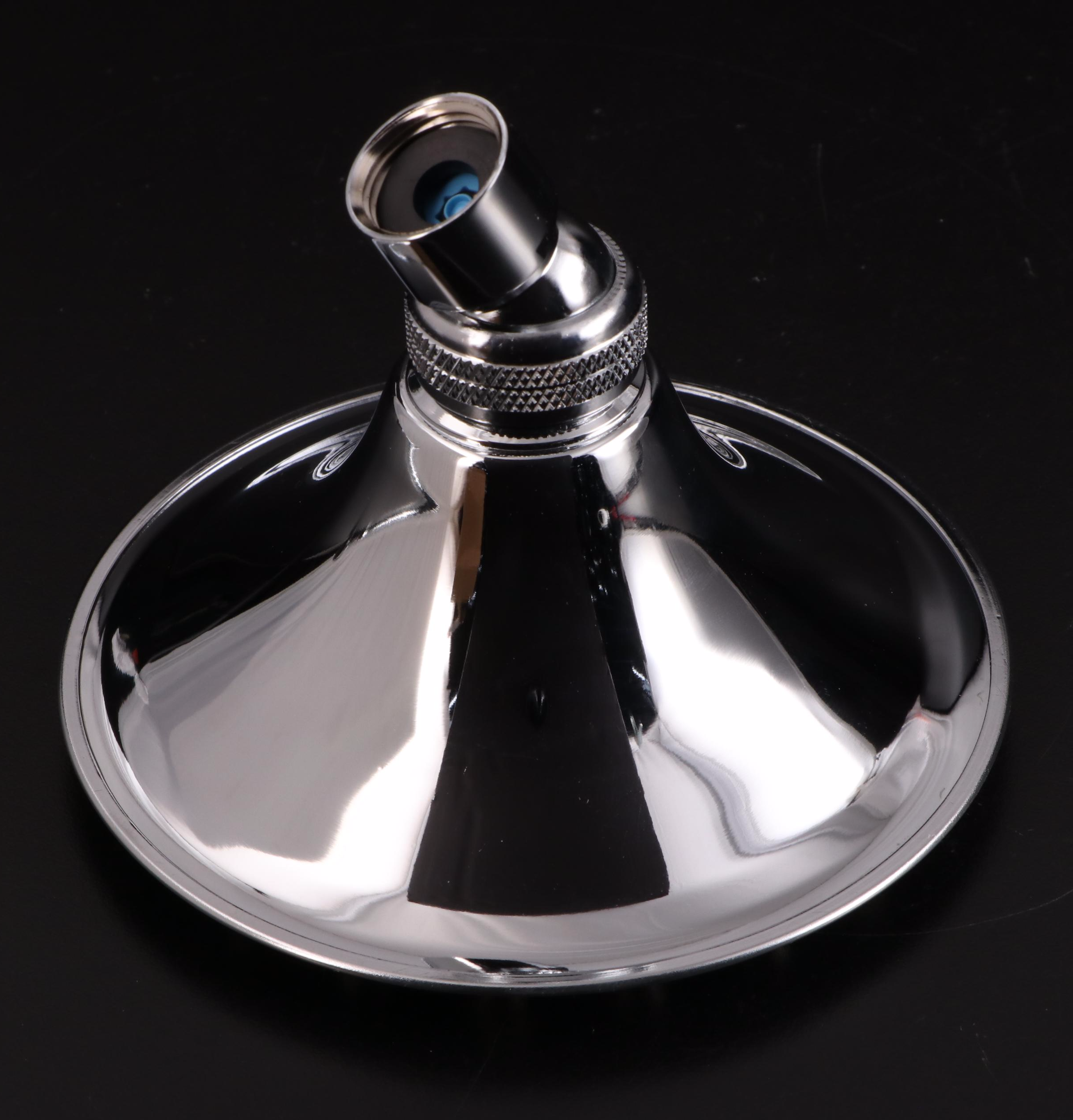 Chrome and Polished Stainless Rainfall Showerhead, Diverter, Drain EBTH