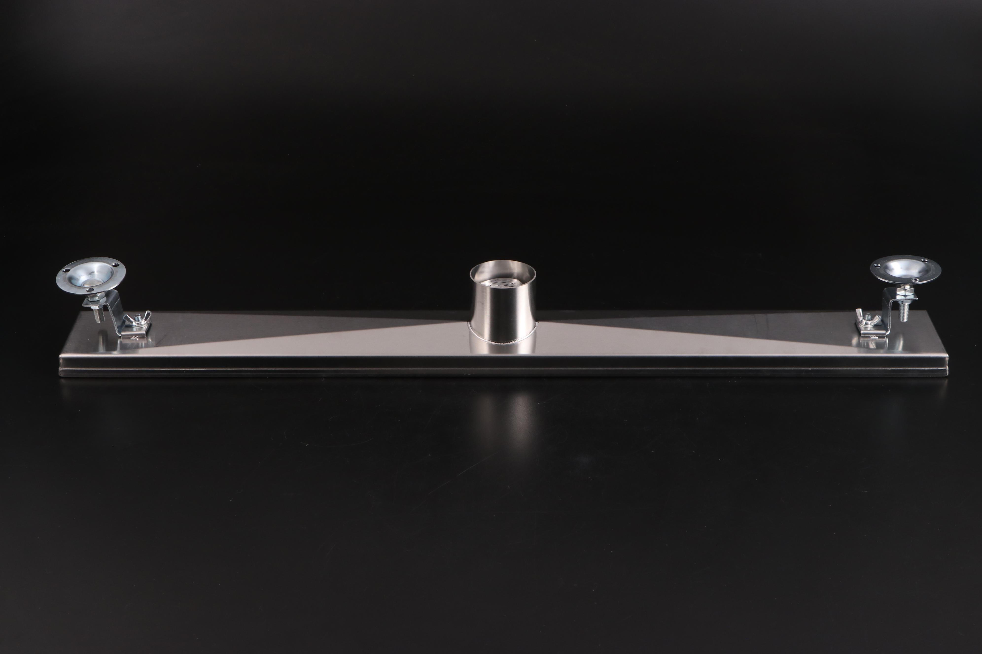 Chrome and Polished Stainless Rainfall Showerhead, Diverter, Drain EBTH