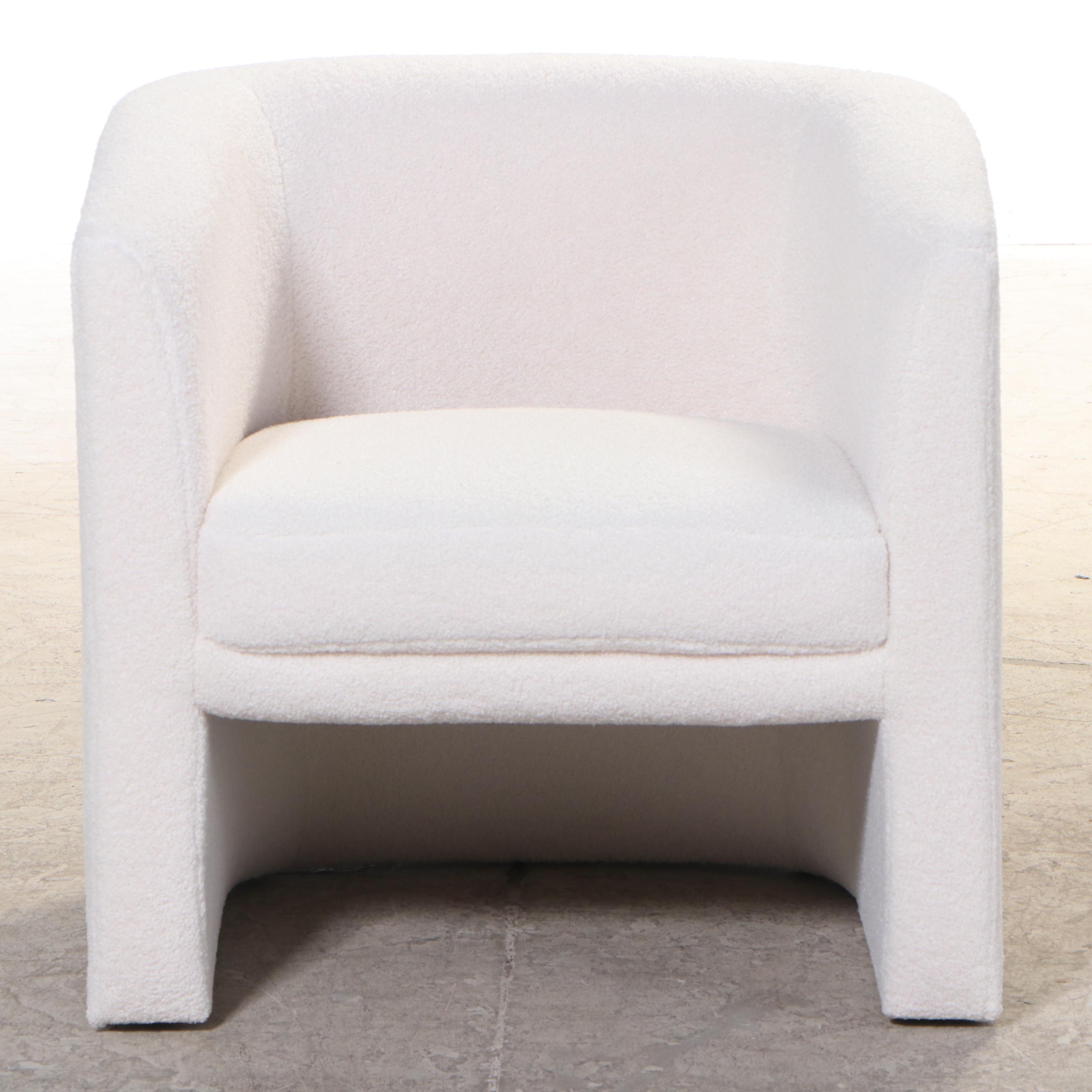 Studio McGee Threshold "Vernon" Upholstered Barrel Accent Chair in