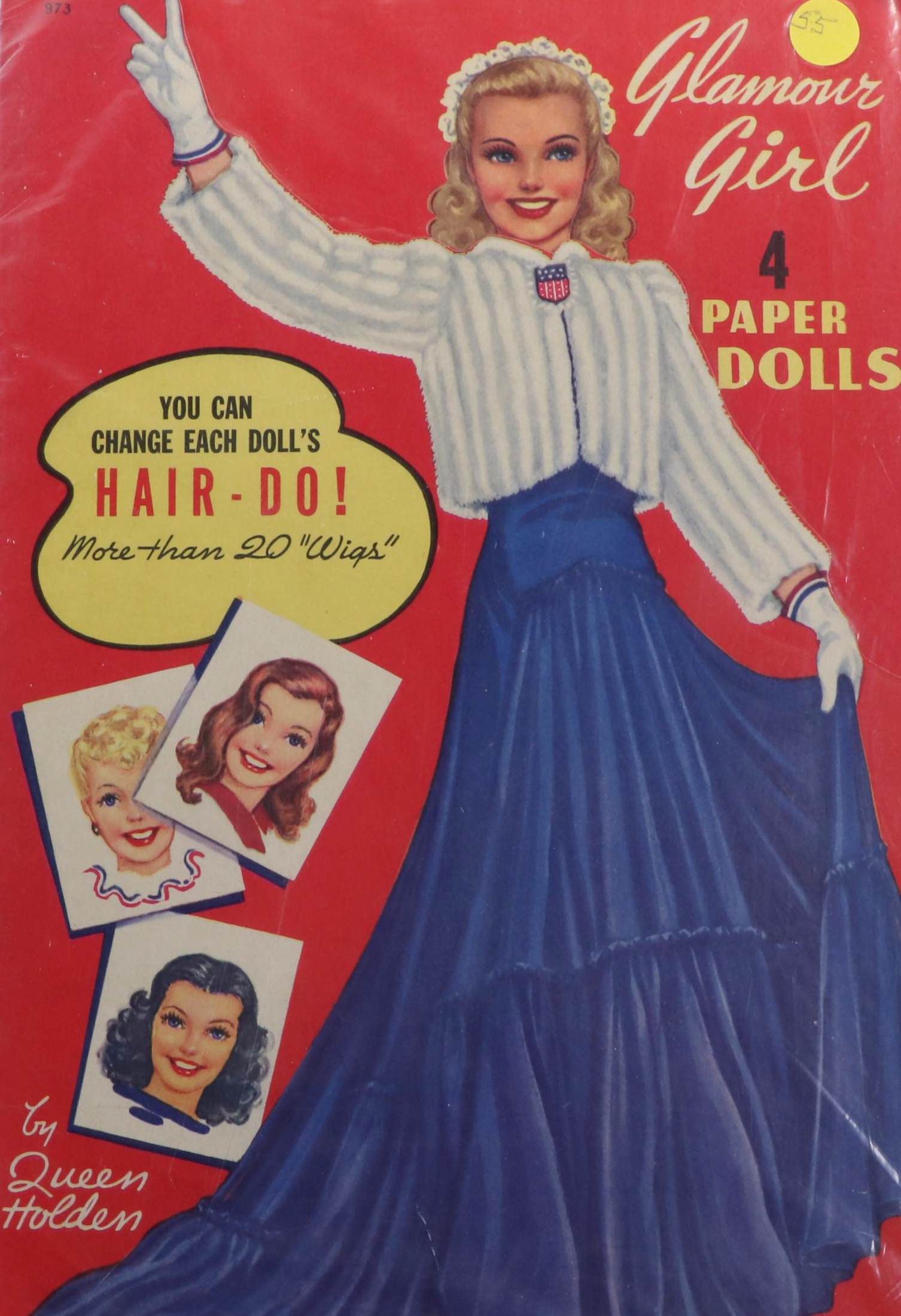 Glamour Girl, Bobby Socks and Other Uncut Paper Dolls, Mid20th Century