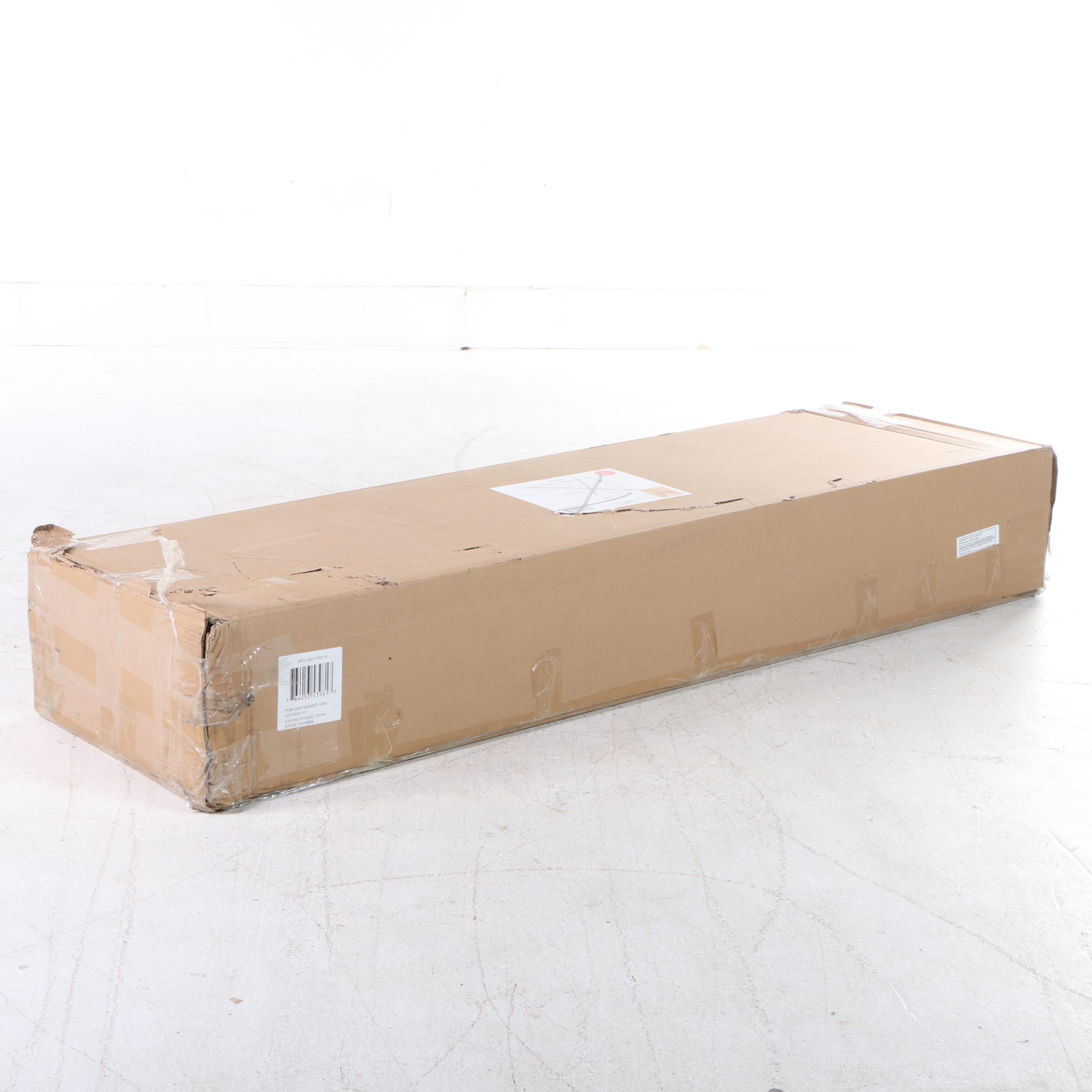 Studio McGee Threshold Crystal Cove Glass in Black EBTH