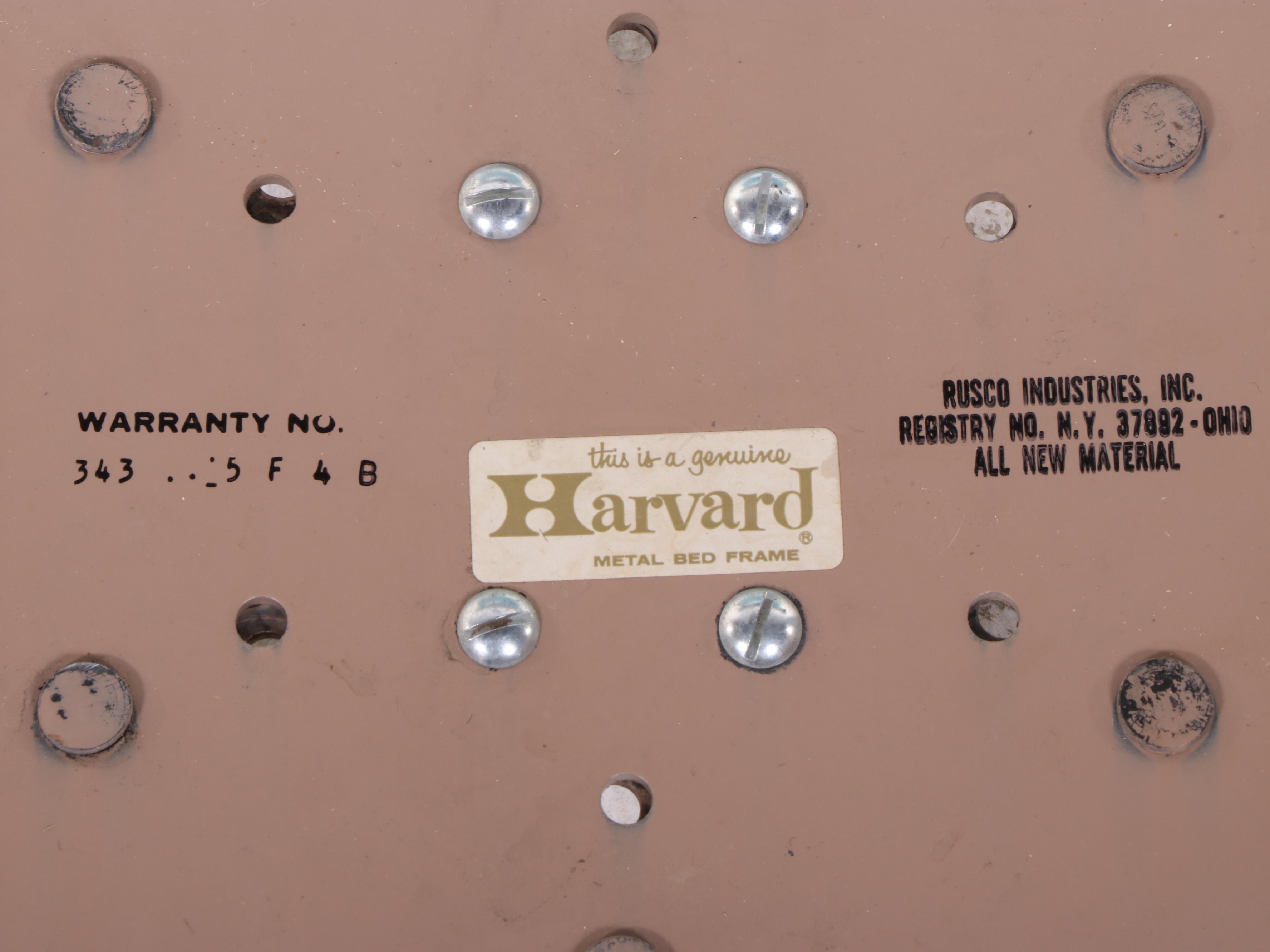 Custom Round Harvard KingSize Bed with Concave Headboard EBTH