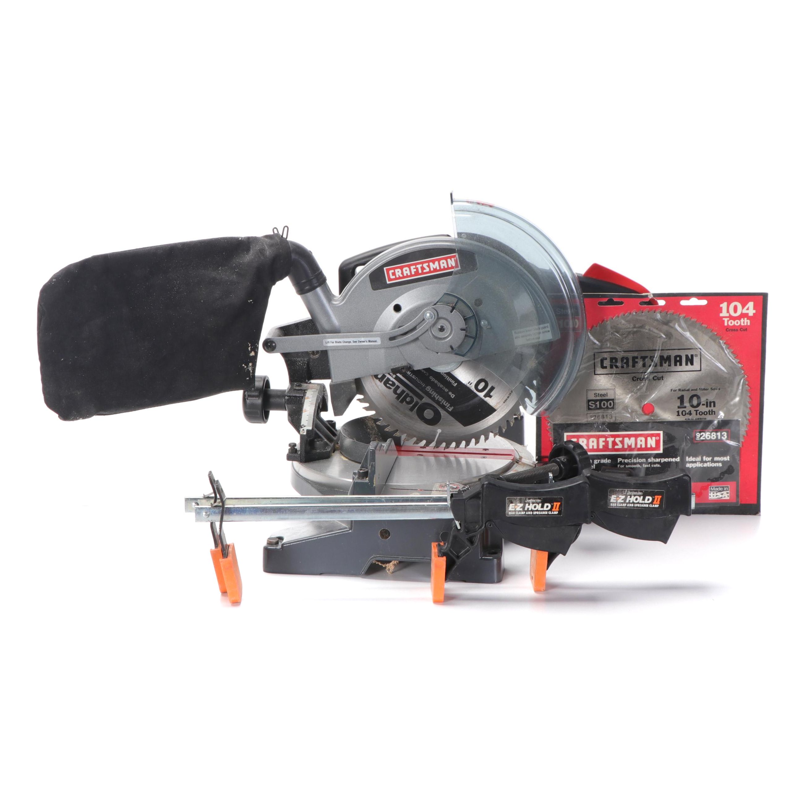 Craftsman 10" Compound Miter Saw and Clamps EBTH