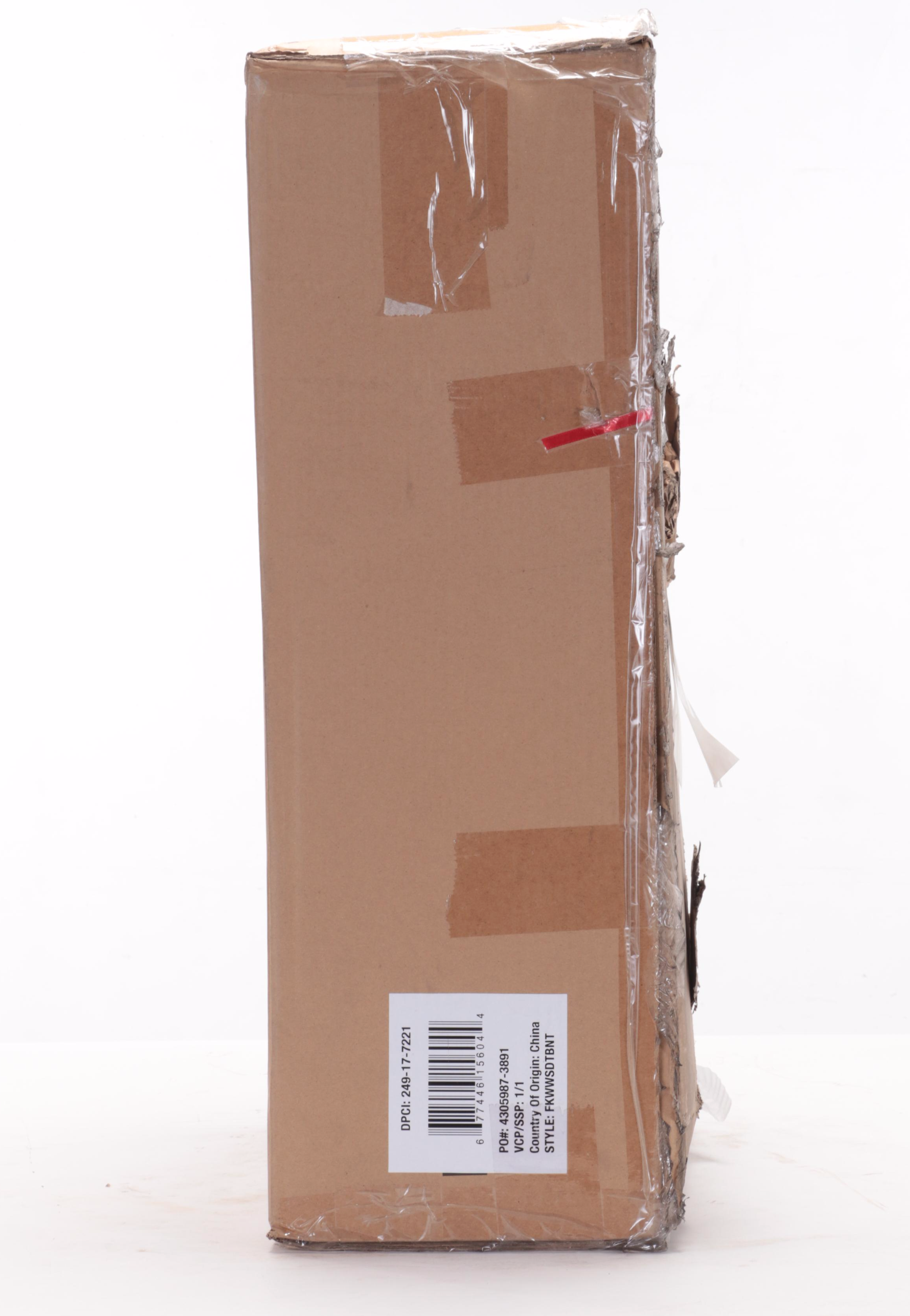 Threshold Warwick Side Table with Rattan Front Drawer EBTH