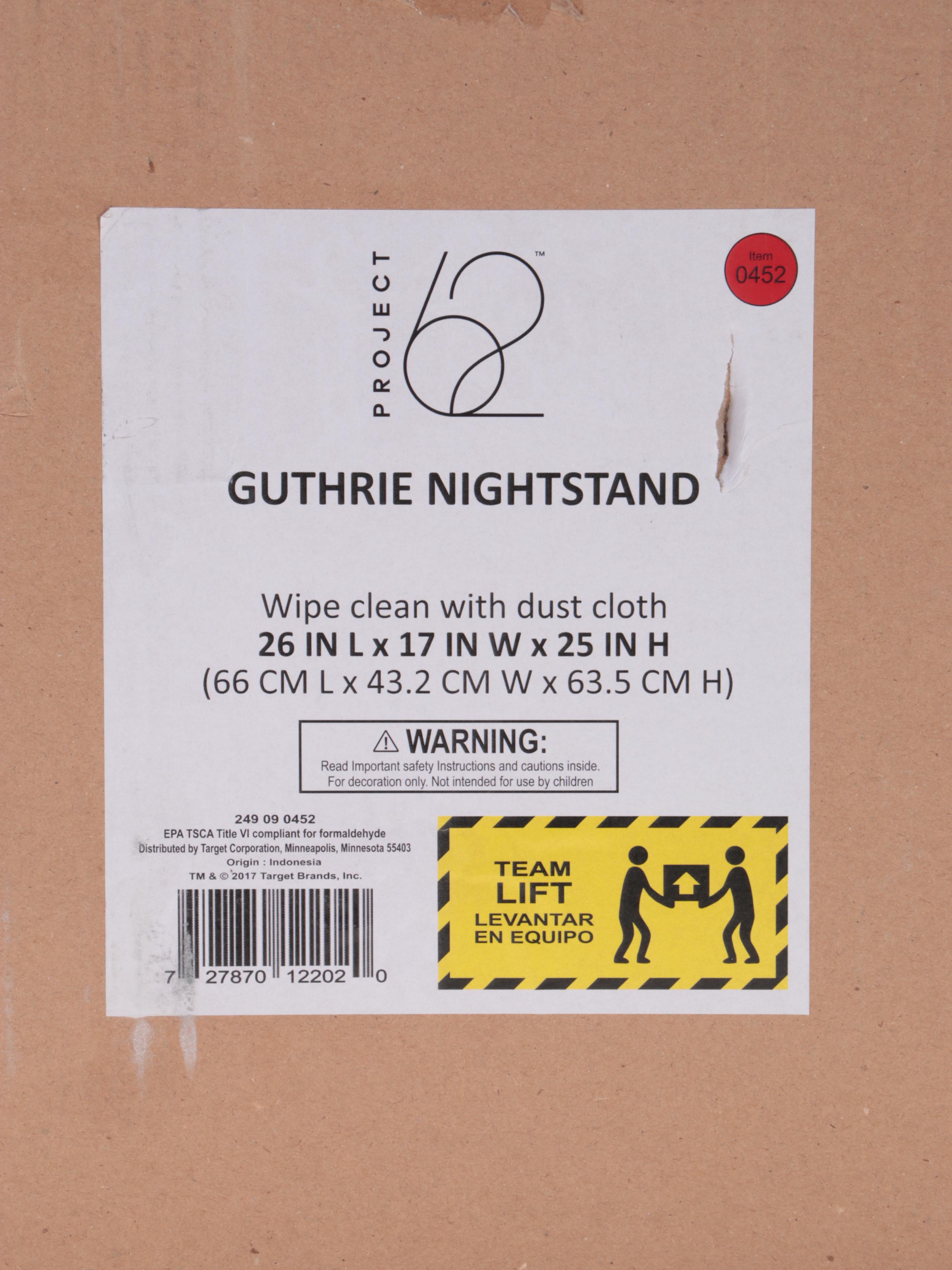 Project 62 Guthrie TwoTone Finish Nightstand EBTH