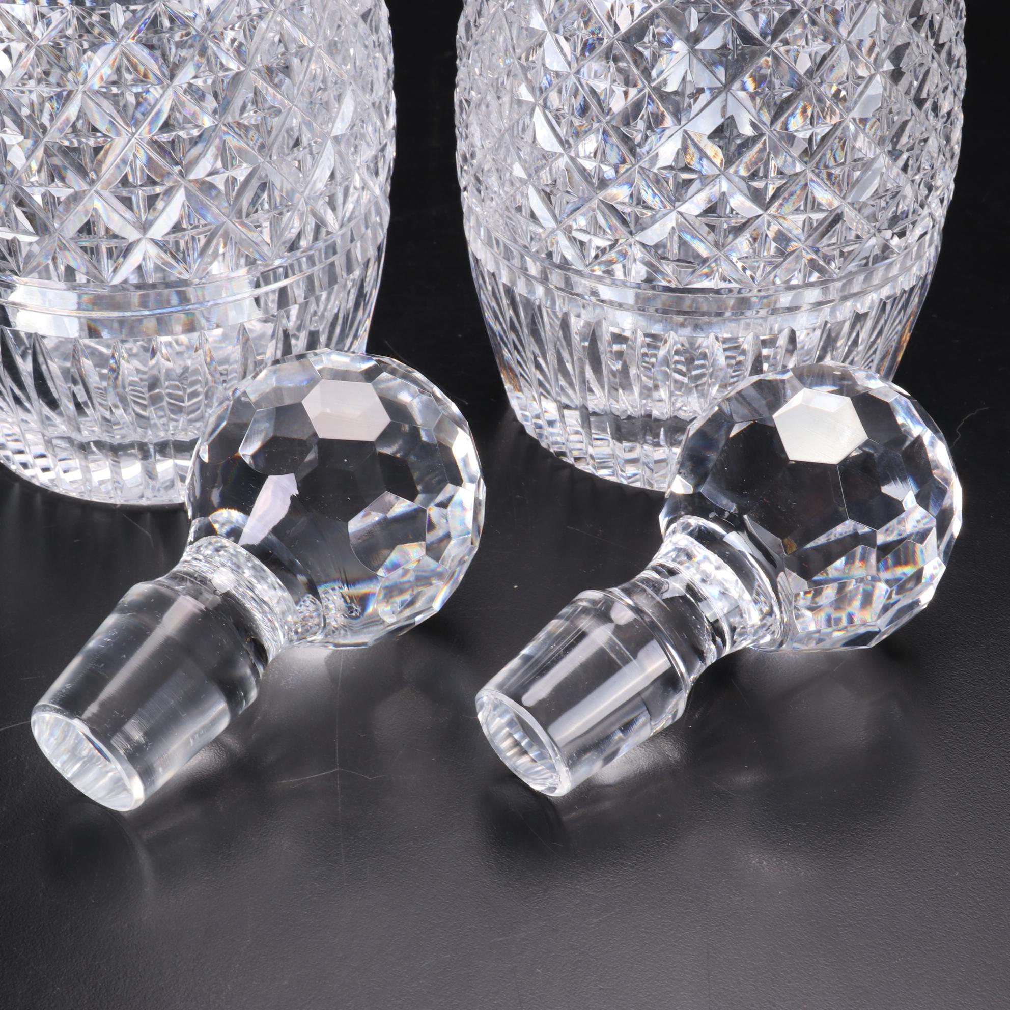 Pair of Waterford Crystal "Castletown" Decanters, Mid to Late 20th Century EBTH