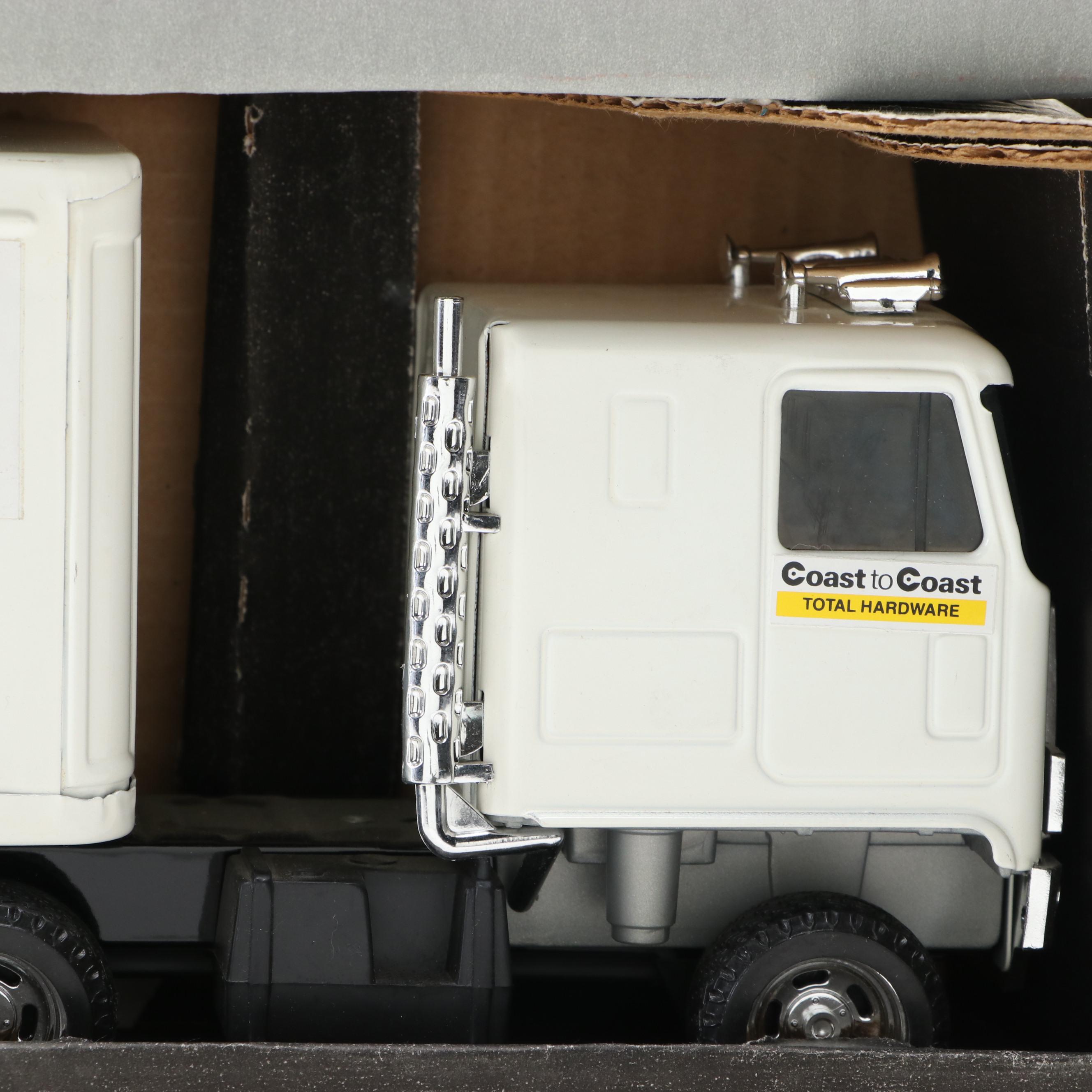 Ertl Trucks and Trailers Including "Coast to Coast" 125 Scale Diecast