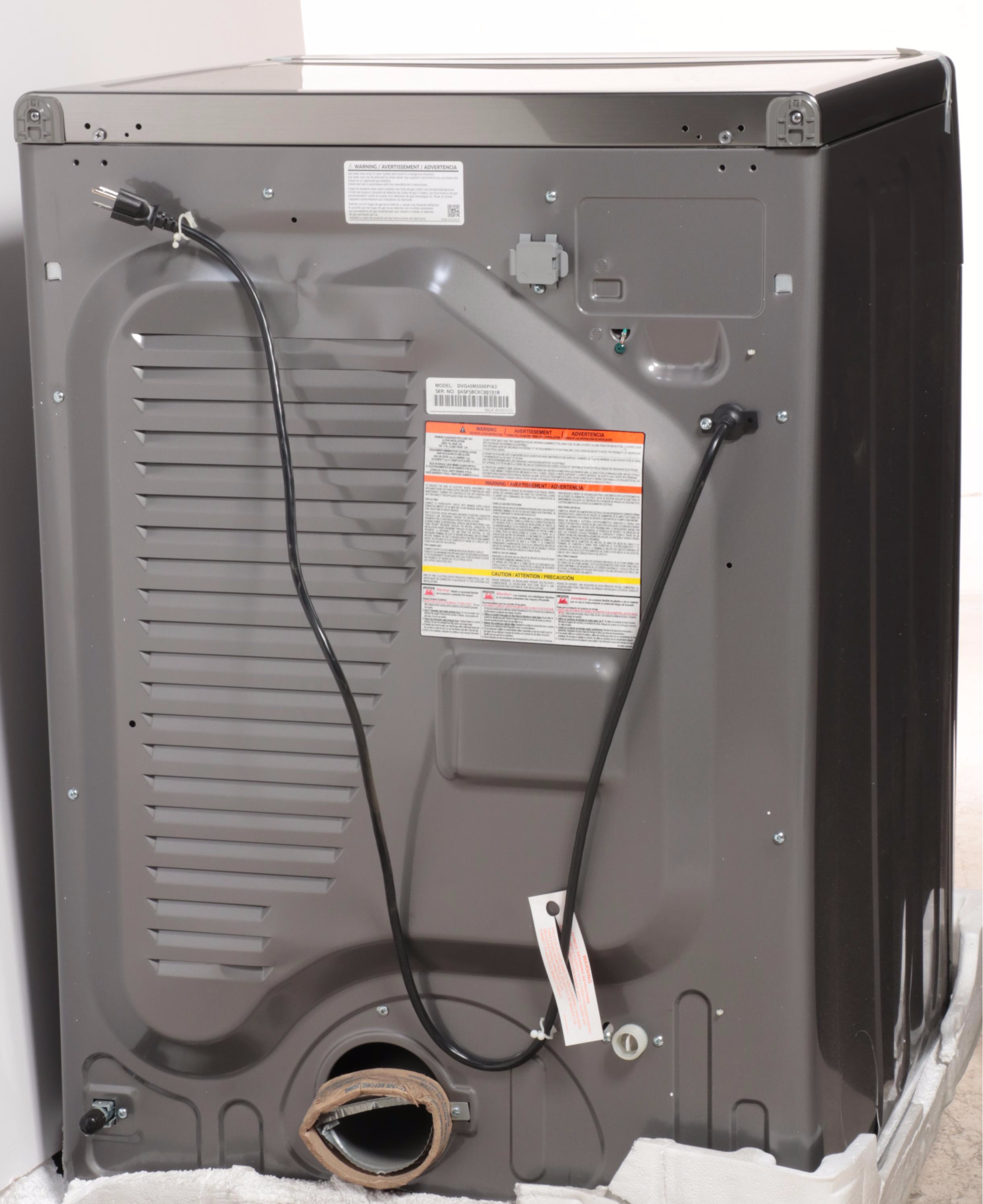 Samsung 7.5 Cu. Ft. Platinum MultiSteam Vent Sensor Gas Dryer EBTH