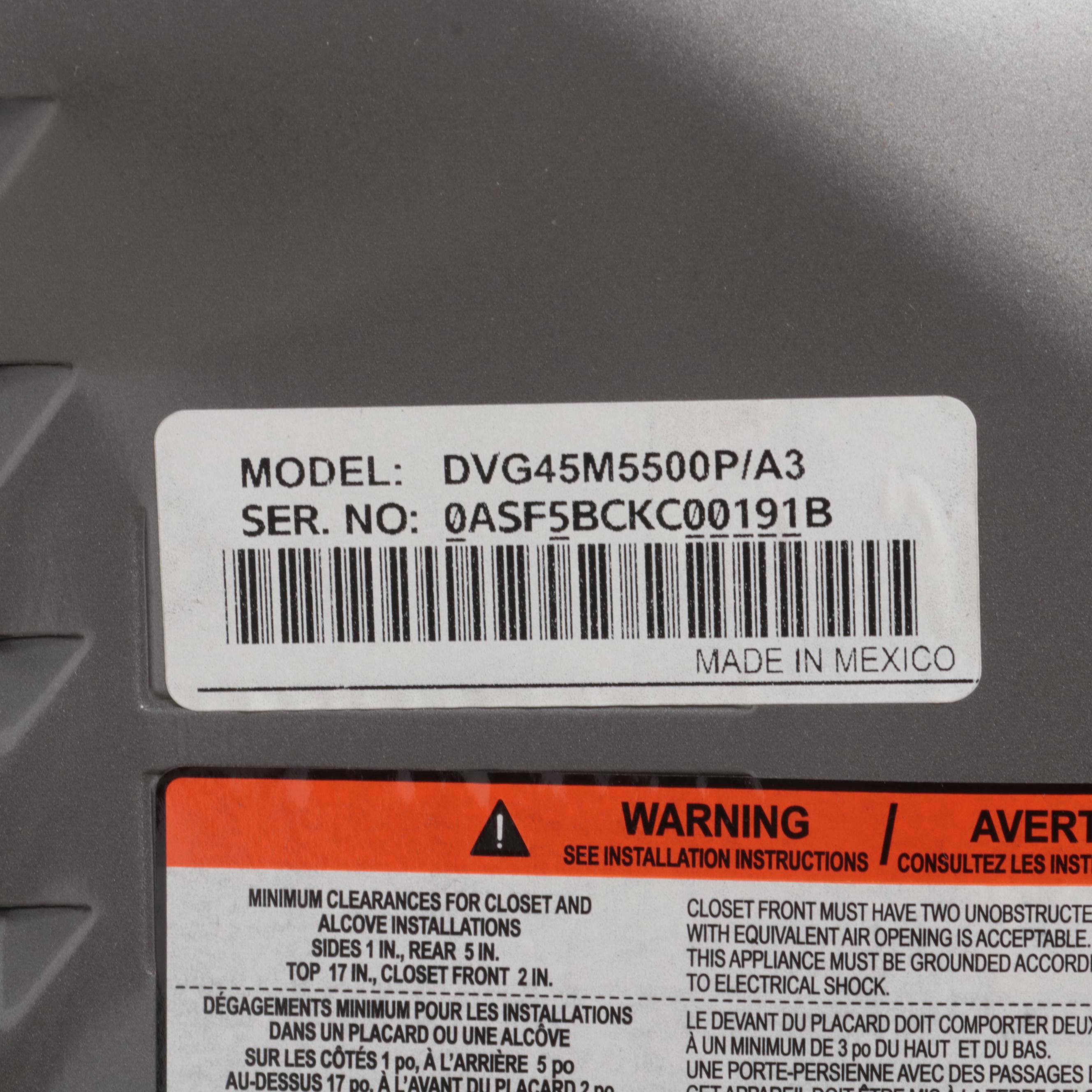 Samsung 7.5 Cu. Ft. Platinum MultiSteam Vent Sensor Gas Dryer EBTH