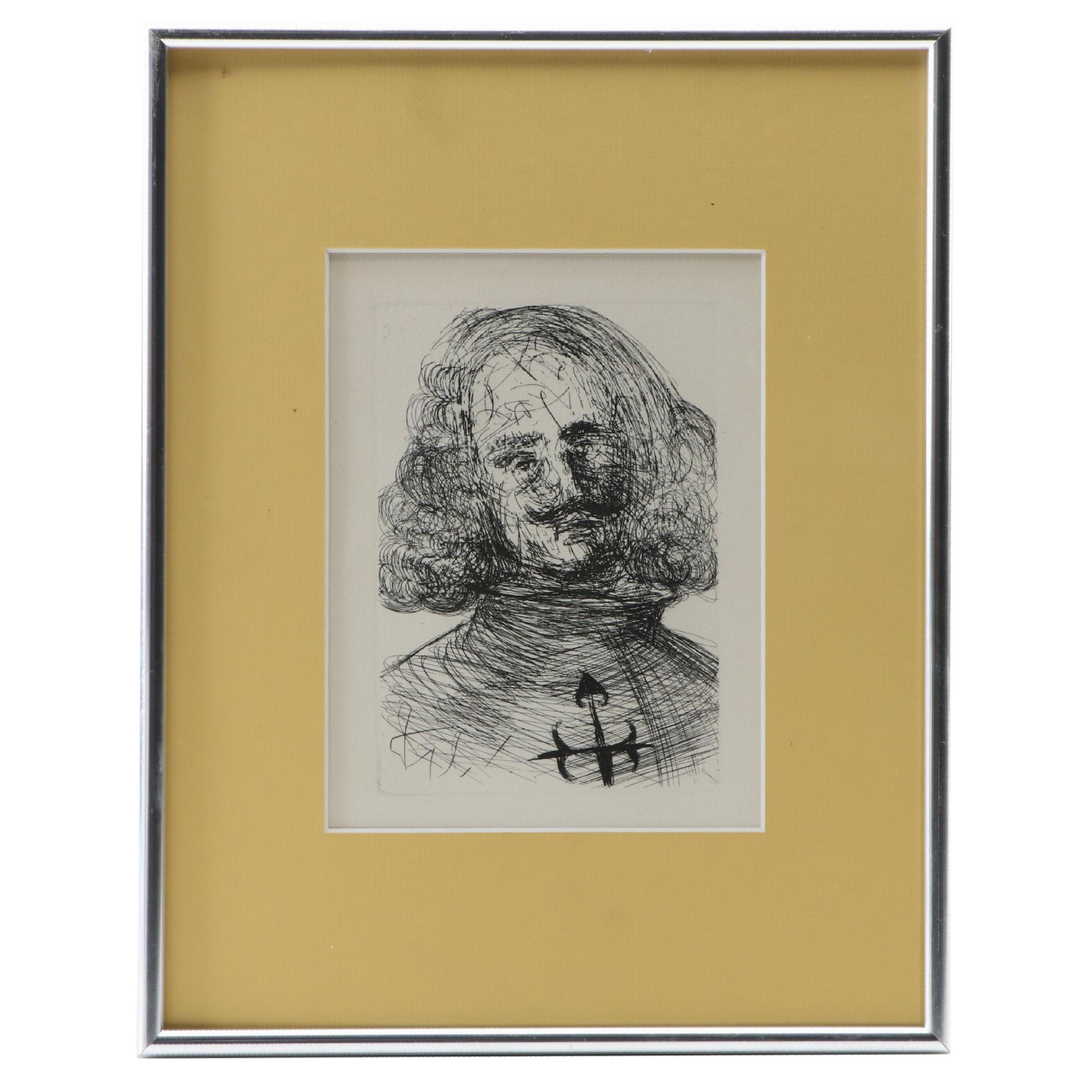 Salvador Dalí Restrike Etching "Velazquez" EBTH