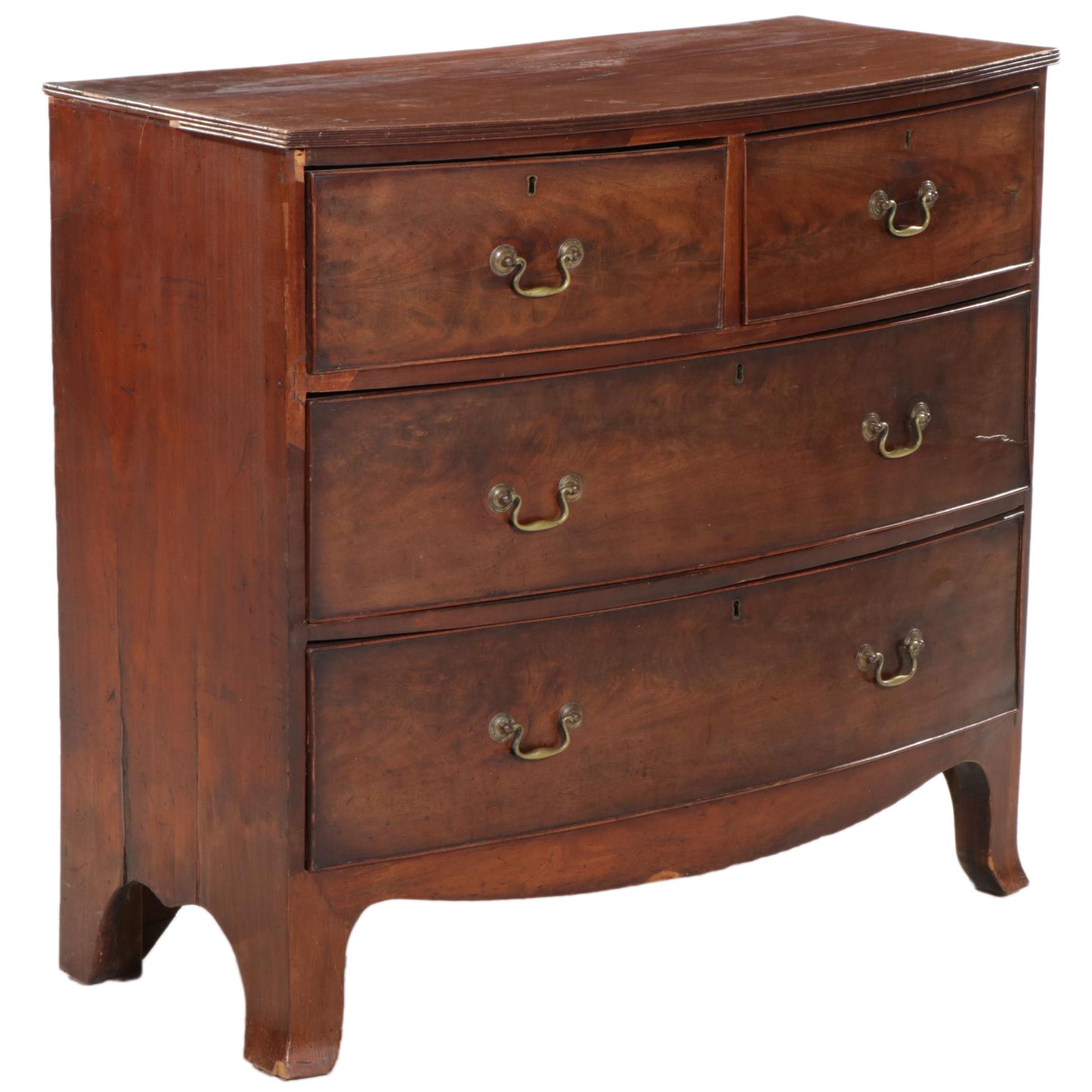 Regency Mahogany Bowfront FourDrawer Chest, Early 19th Century EBTH