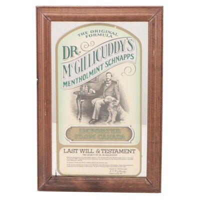 Dr. McGillicuddy's Mentholmint Schnapps Mirror Sign