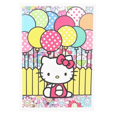 Death NYC Pop Art Graphic Print Featuring Hello Kitty, 2022