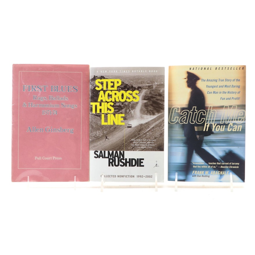 Signed "Step Across This Line" by Salman Rushdie and More Signed Books