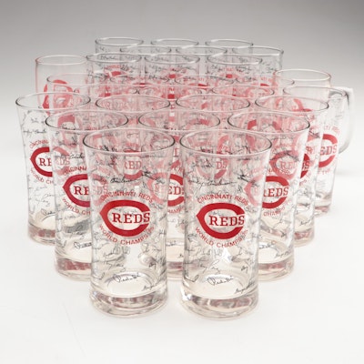Cincinnati Reds Big Red Machine Drinking Glasses and Mugs, 1975–1976