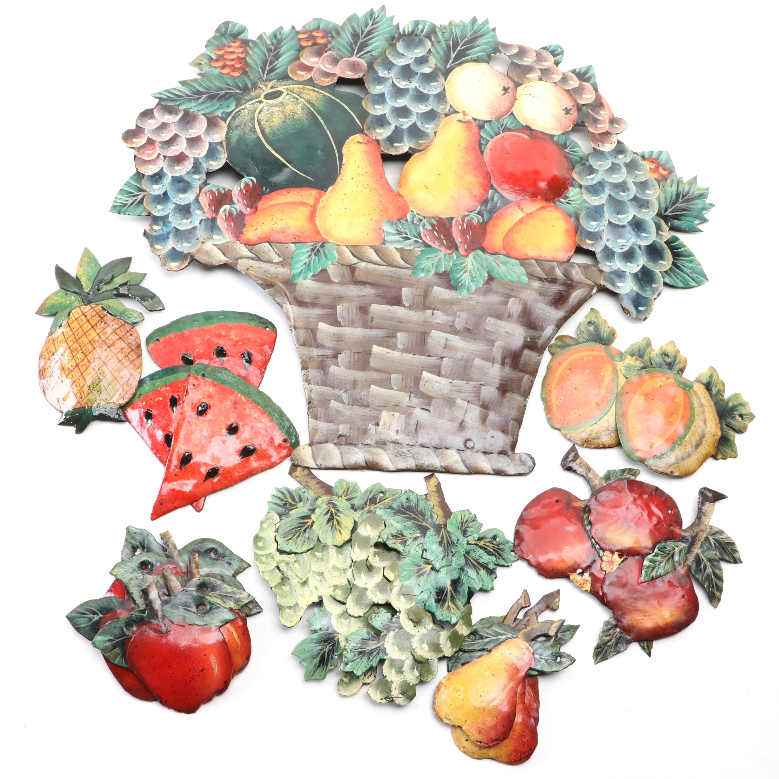 Mimi Punched Metal Fruit Basket Wall Décor and Fruit Ornaments EBTH