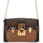 Louis Vuitton Trunk Clutch in Reverse Monogram Canvas with Box